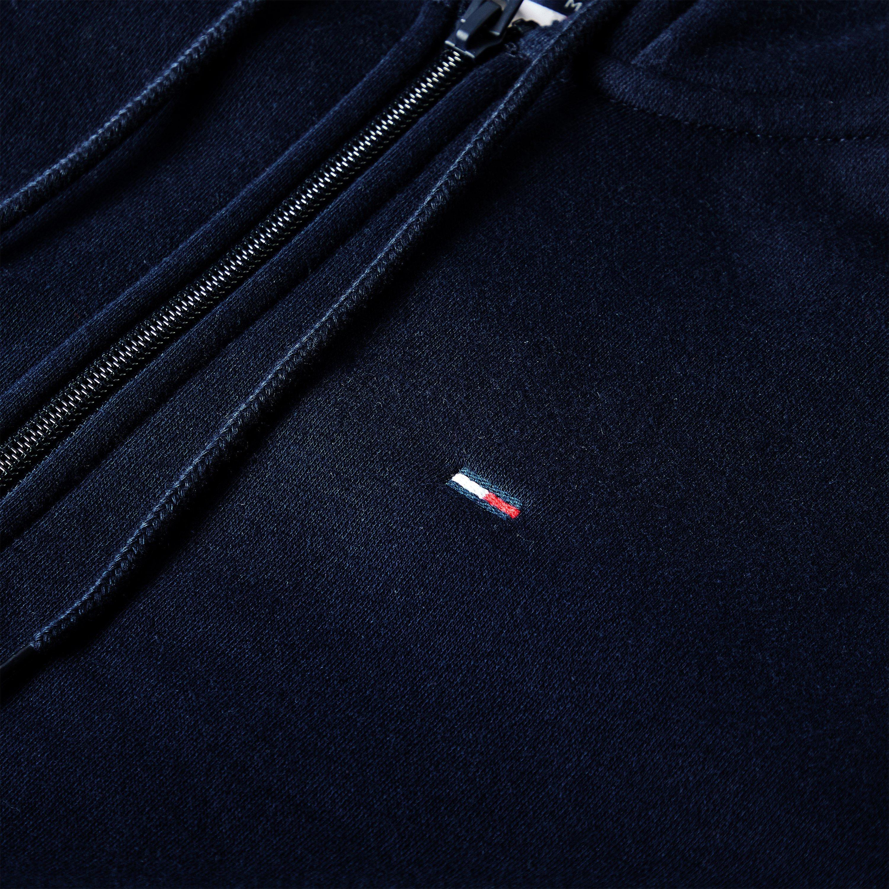 Dark Night Navy - Tommy Jeans - Women's Flag Zip Hoodie - 5