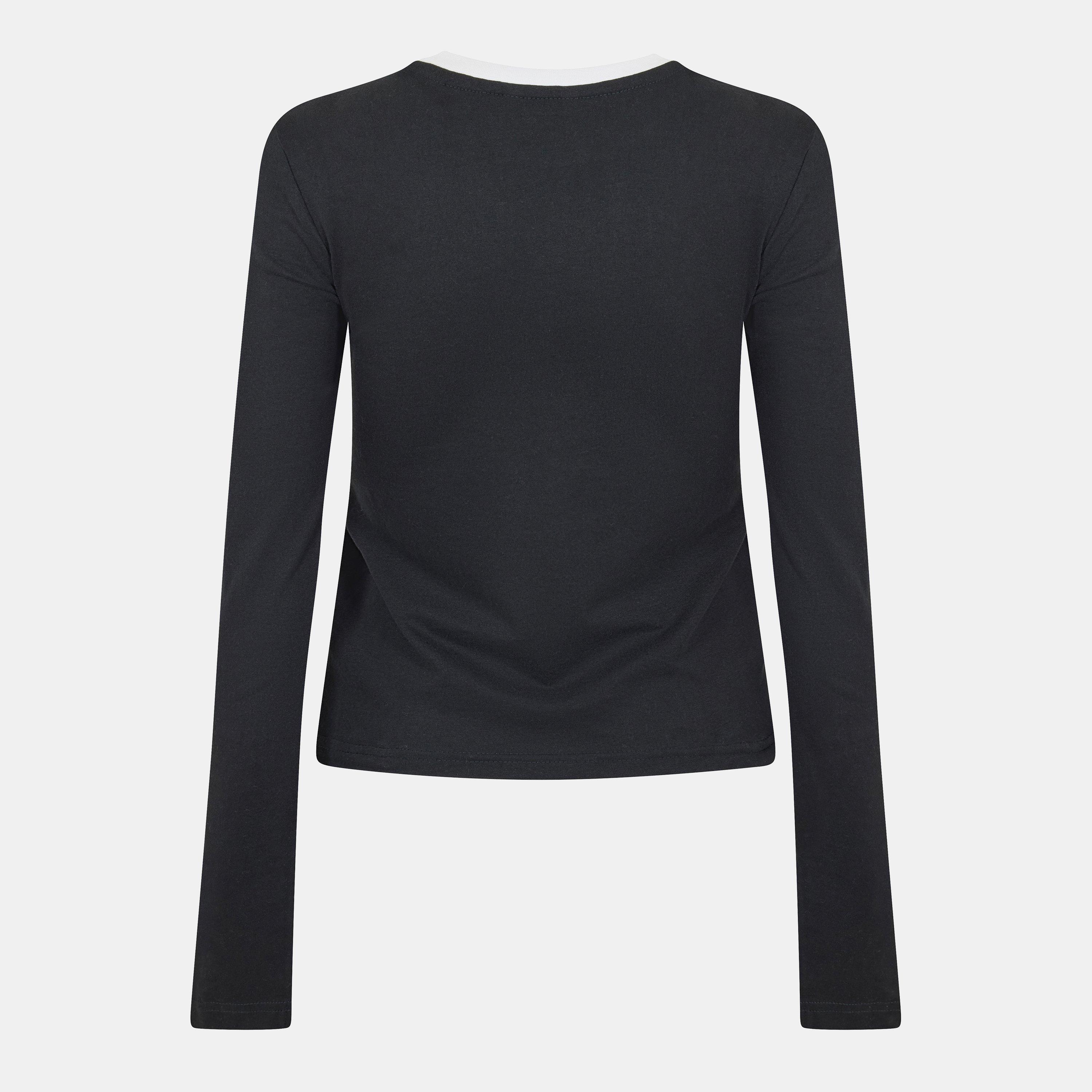 Black - Jack Wills - Jack Trinkey Long Sleeve Ringer T-Shirt - 2