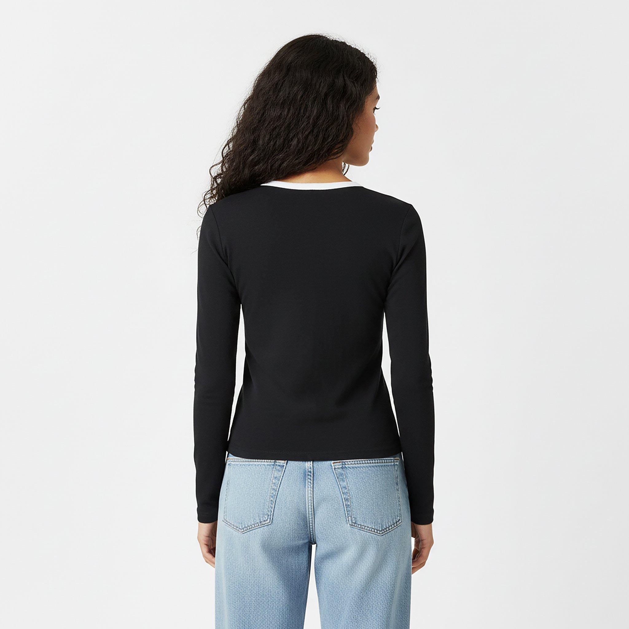 Black - Jack Wills - Jack Trinkey Long Sleeve Ringer T-Shirt - 4