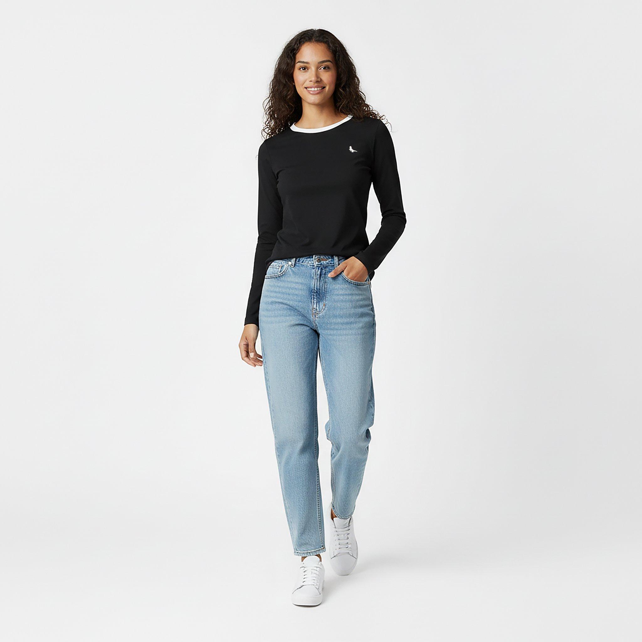 Black - Jack Wills - Jack Trinkey Long Sleeve Ringer T-Shirt - 5