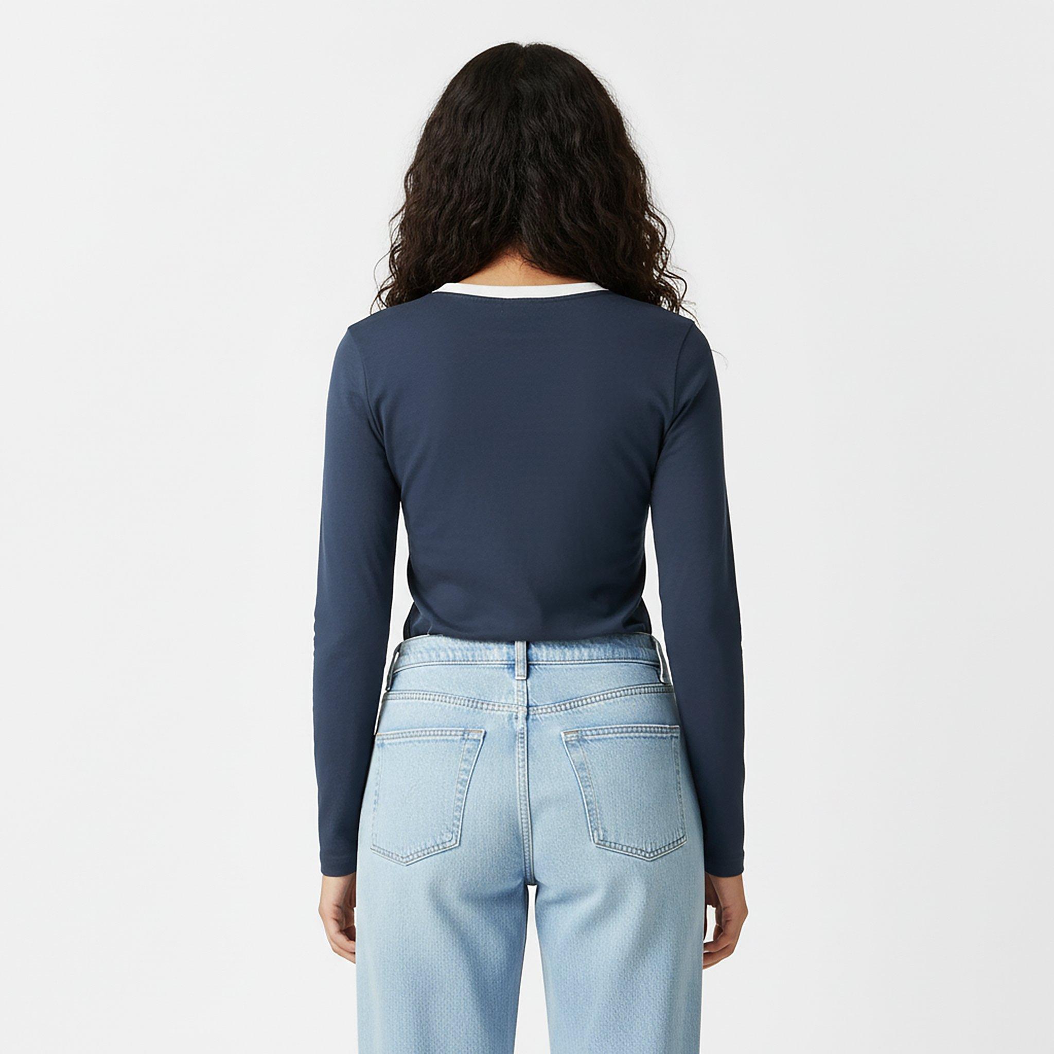 Navy - Jack Wills - Jack Trinkey Long Sleeve Ringer T-Shirt - 4