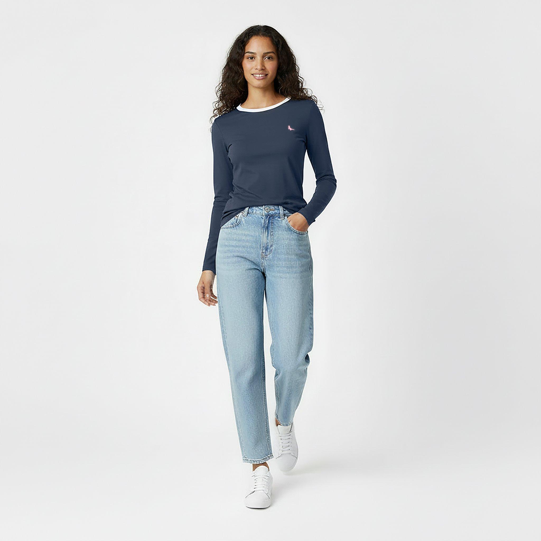 Navy - Jack Wills - Jack Trinkey Long Sleeve Ringer T-Shirt - 6