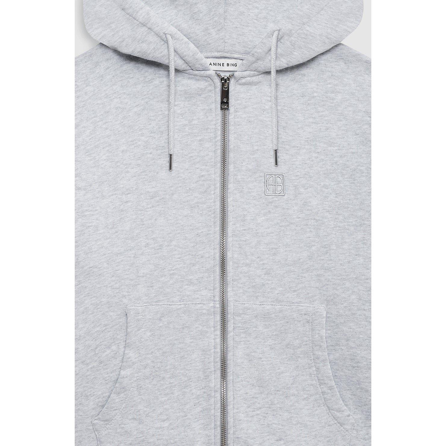 GREY MELANGE - Anine Bing - Anine CASPER ZIP Ld62 - 4