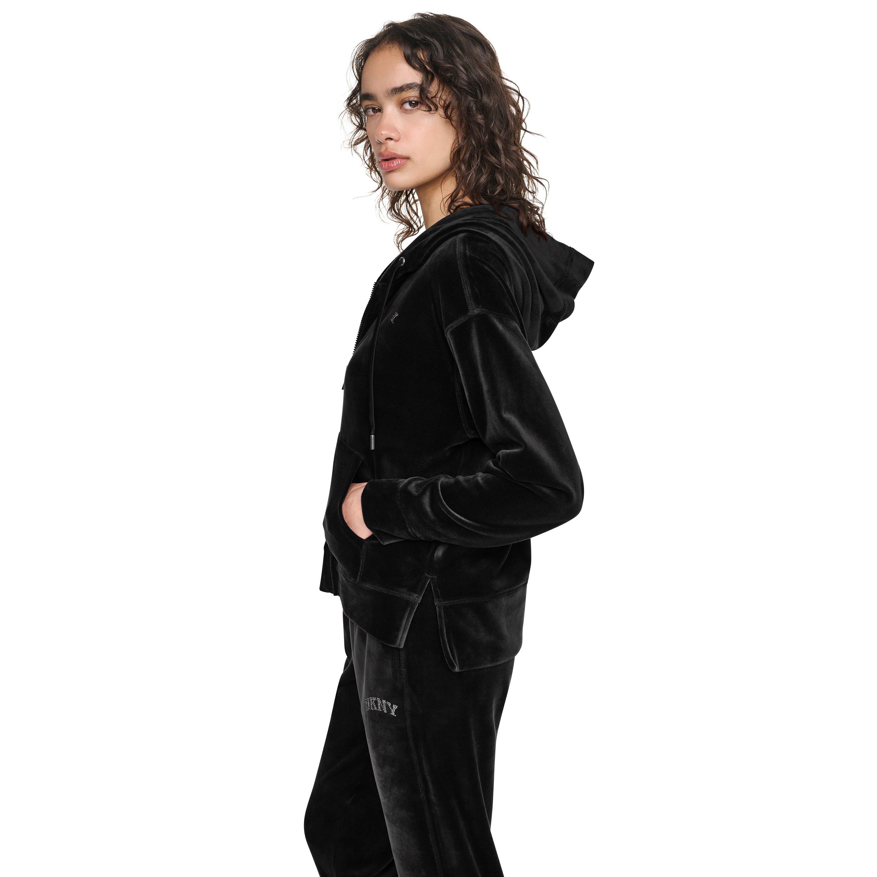 Black - DKNY - DKNY VelourDMT FZ Hd Ld64 - 2