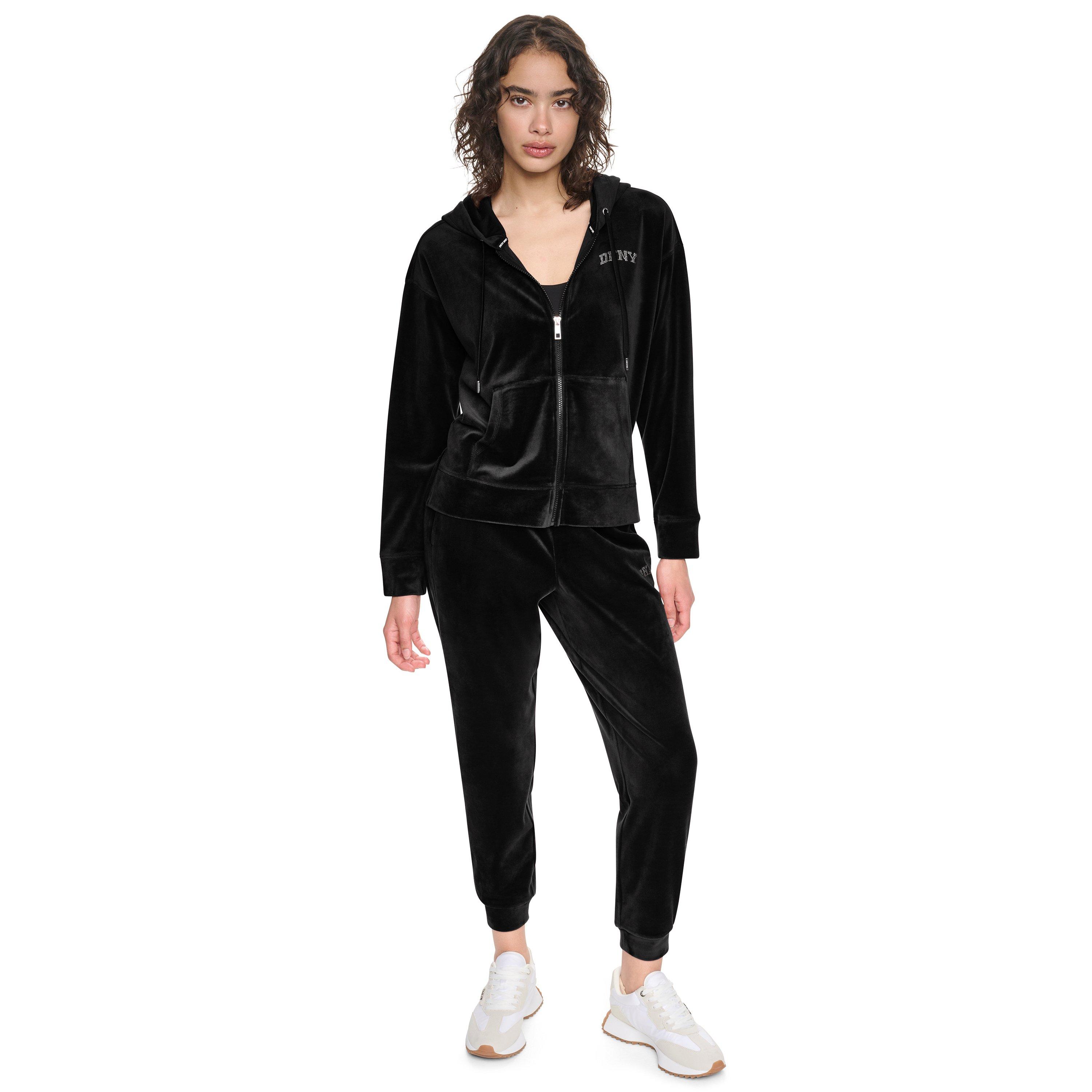Black - DKNY - DKNY VelourDMT FZ Hd Ld64 - 4