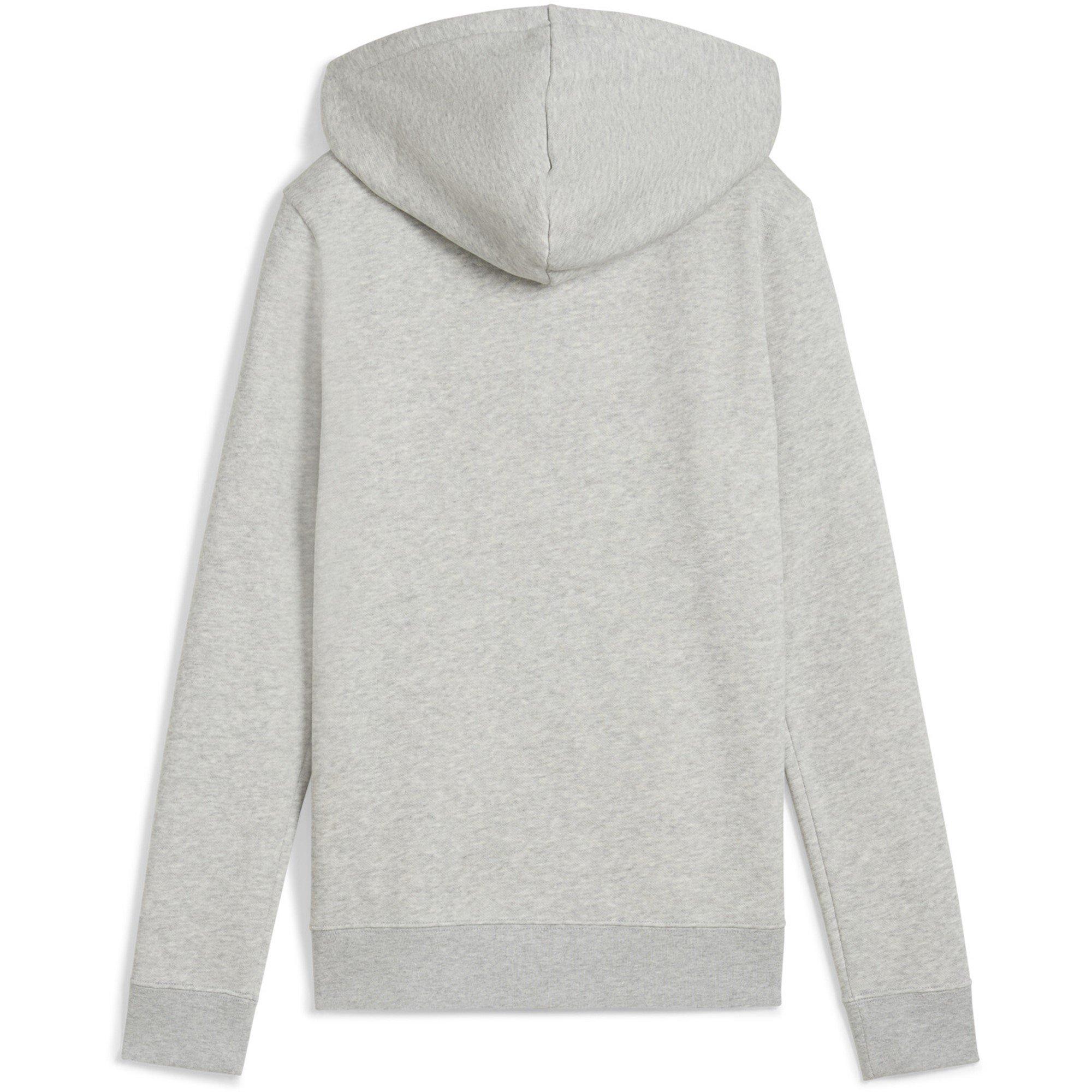 Grey - Puma - No1 Logo Hoodie Ladies - 7