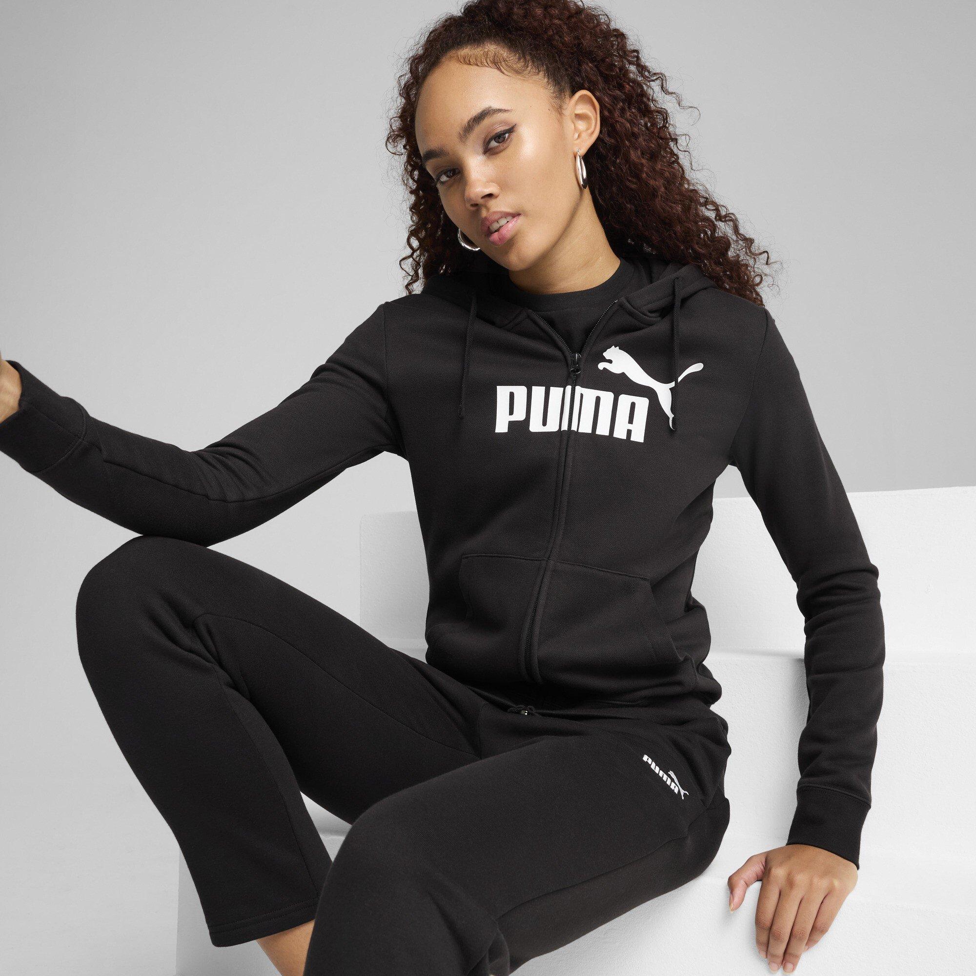 Sort/Hvid - Puma - No1 Logo Hoodie Ladies - 4