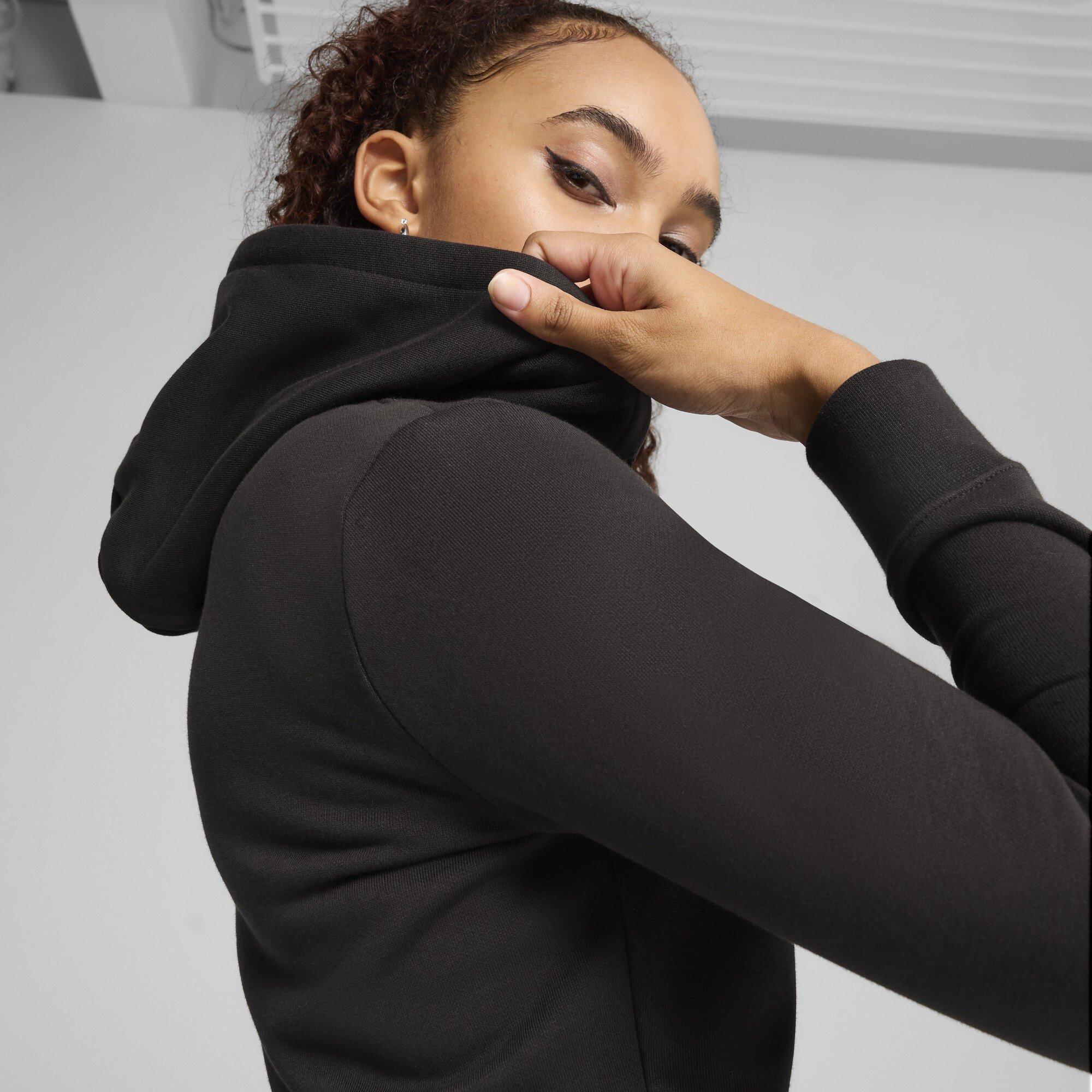 Sort/Hvid - Puma - No1 Logo Hoodie Ladies - 5