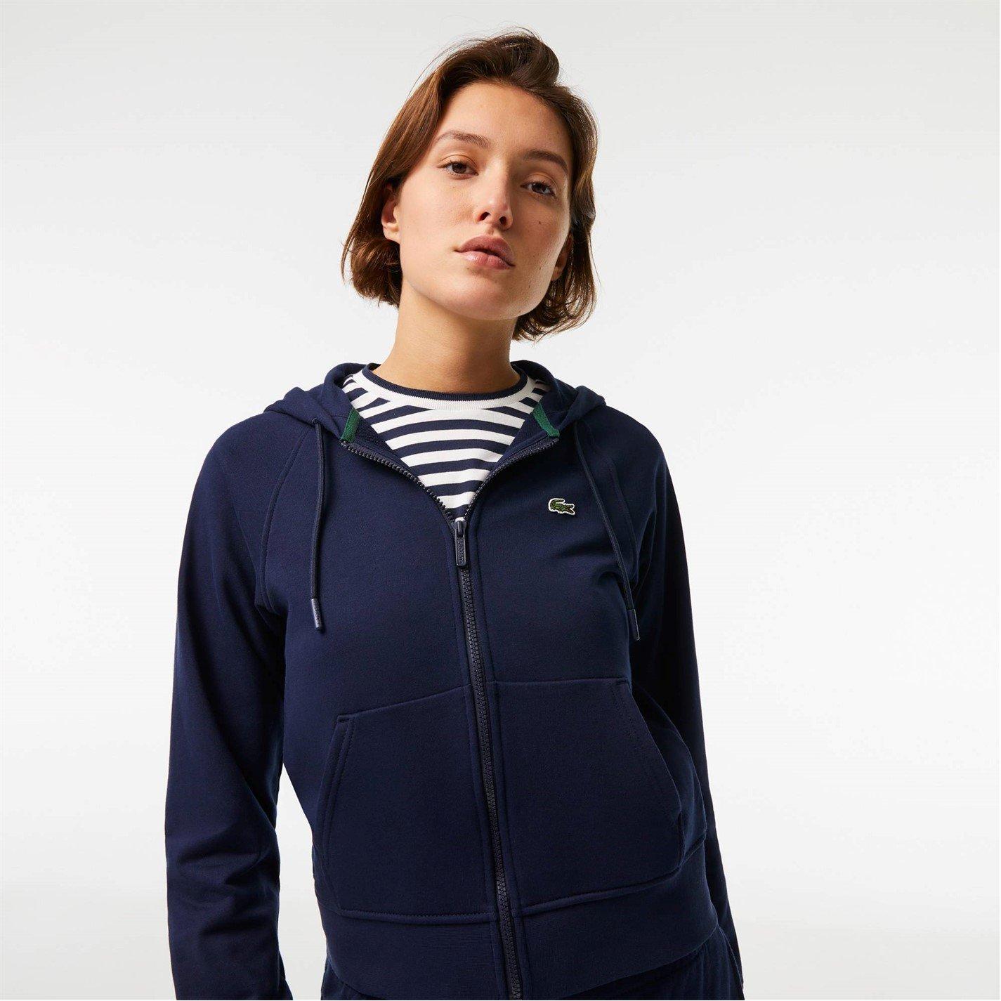 Navy 166 - Lacoste - Zip Through Hoodie - 4