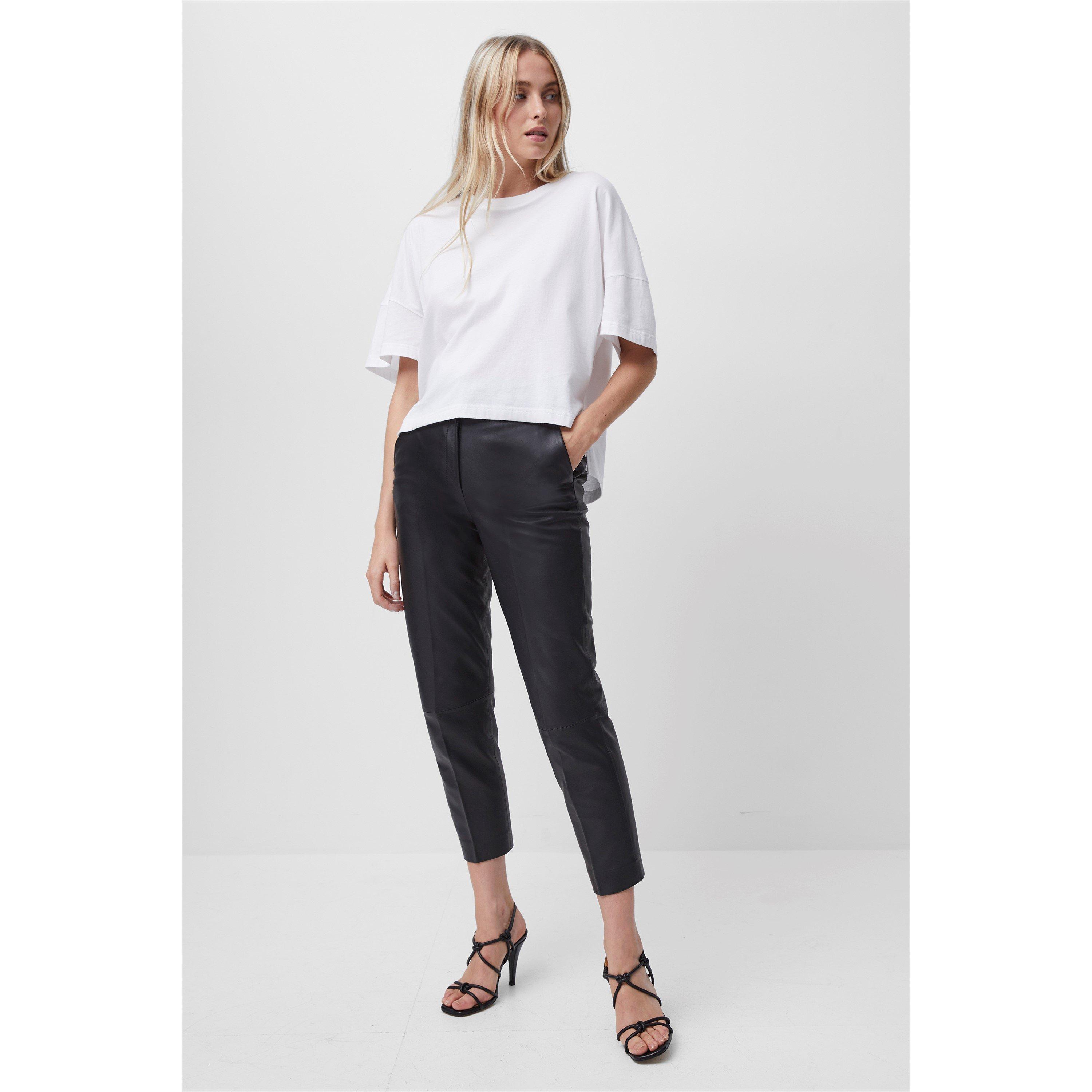 French Connection Women's Tally Oversized T Shirt - Linen White - 12 (M)