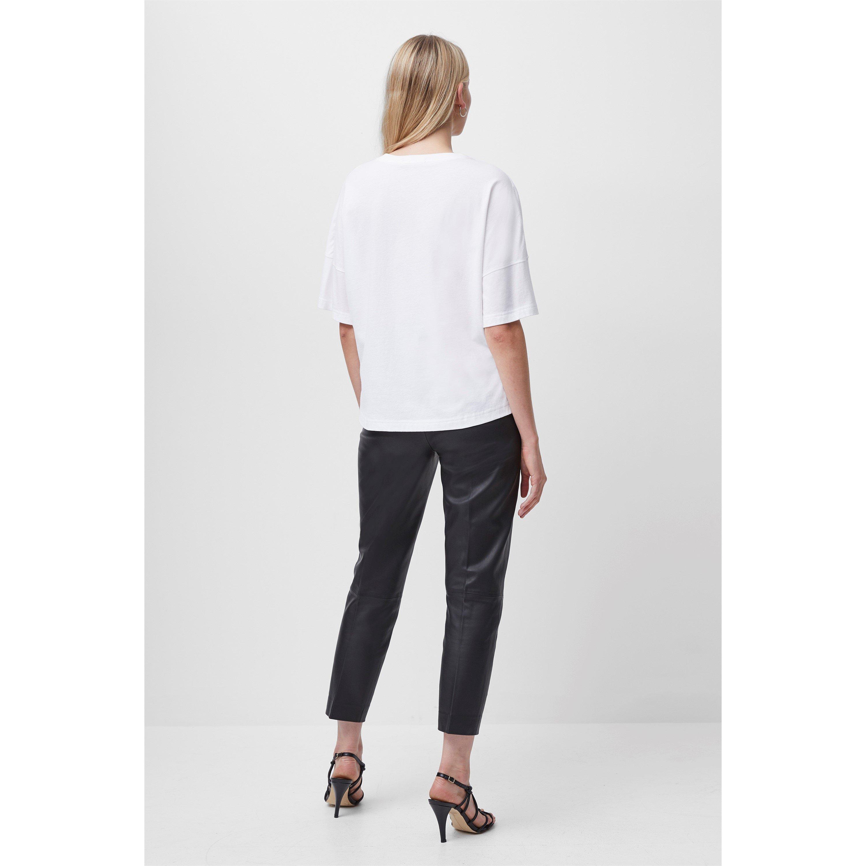 Linen White - French Connection - Tally Oversized T Shirt - 3