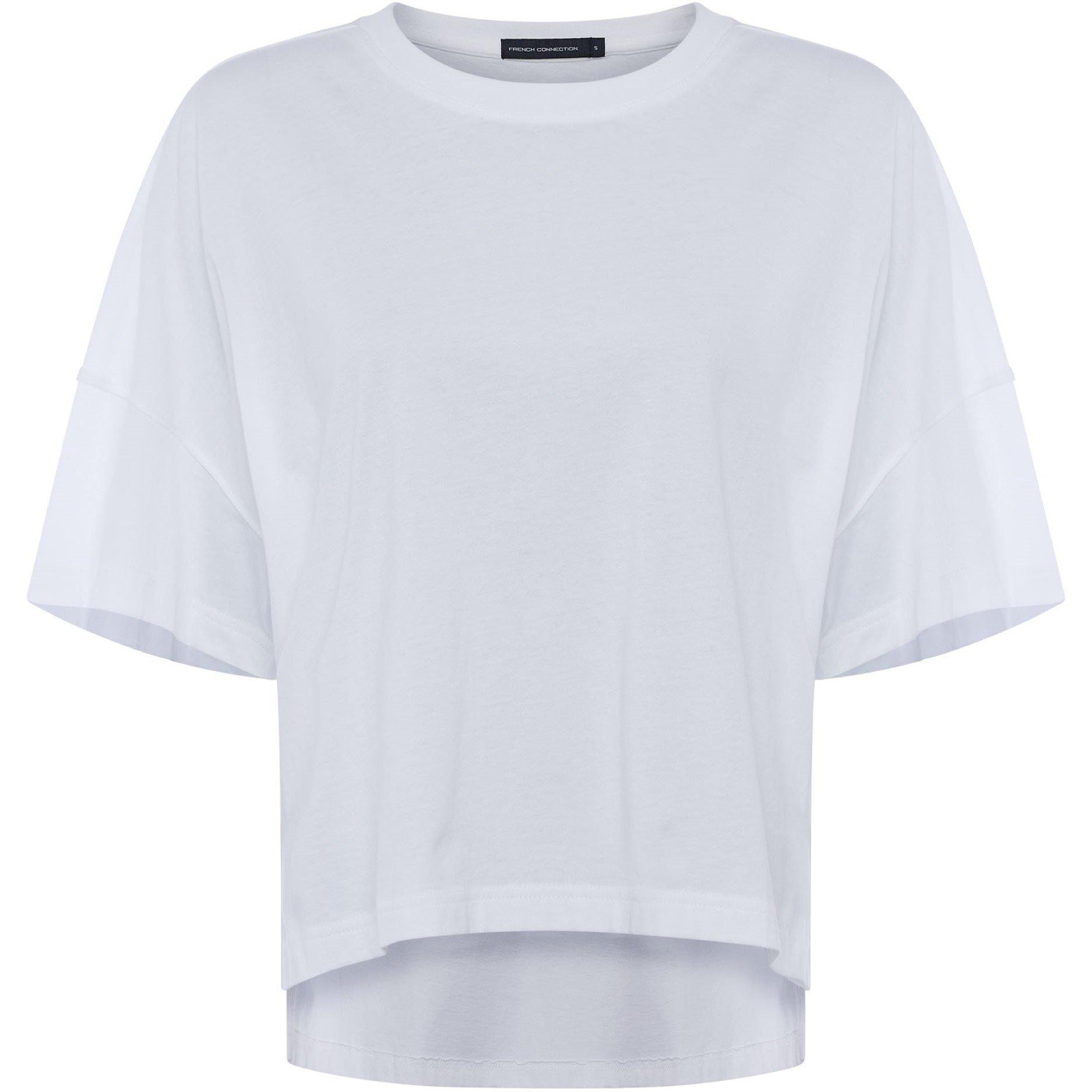 Linen White - French Connection - Tally Oversized T Shirt - 4