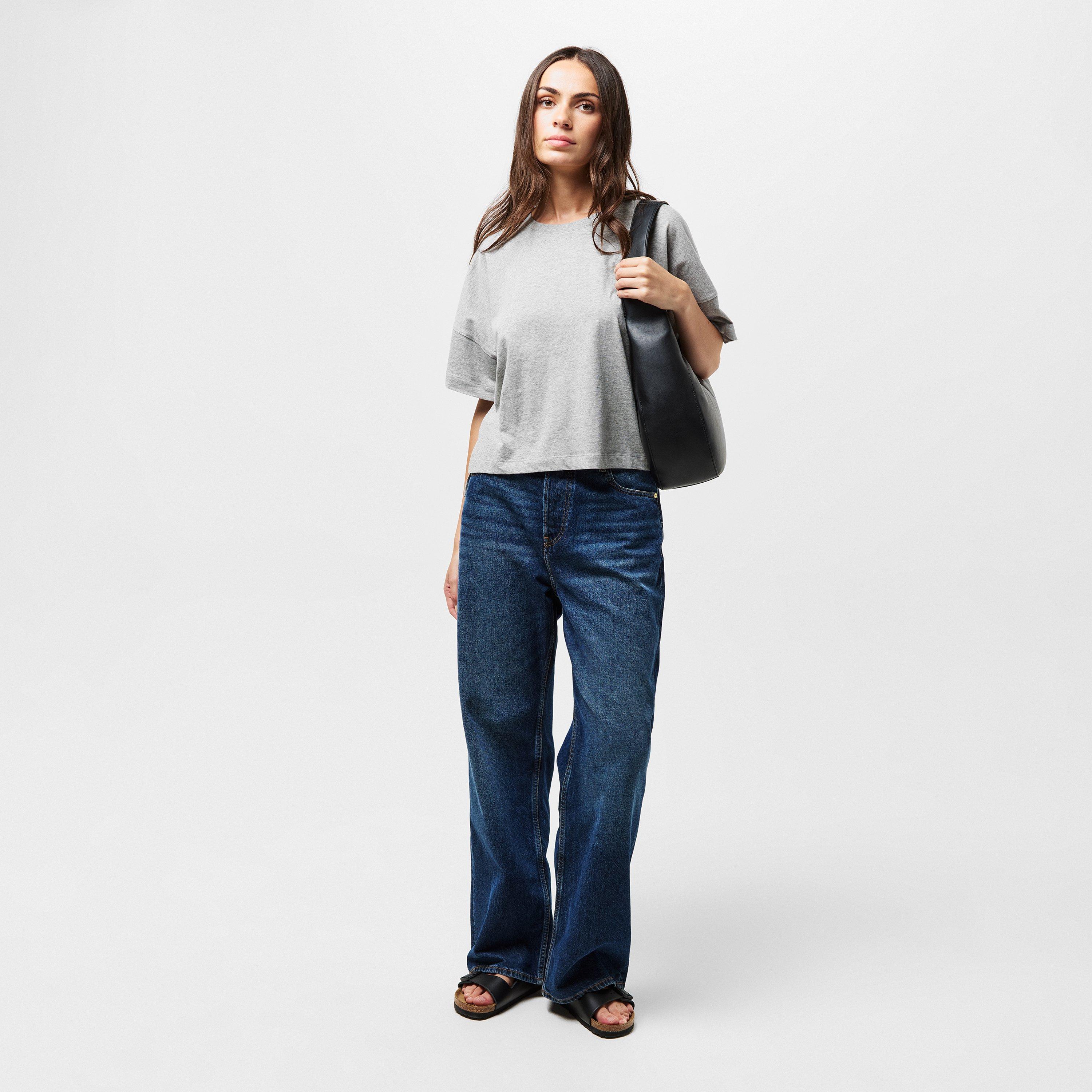 Light Grey - French Connection - Tally Oversized T Shirt - 6