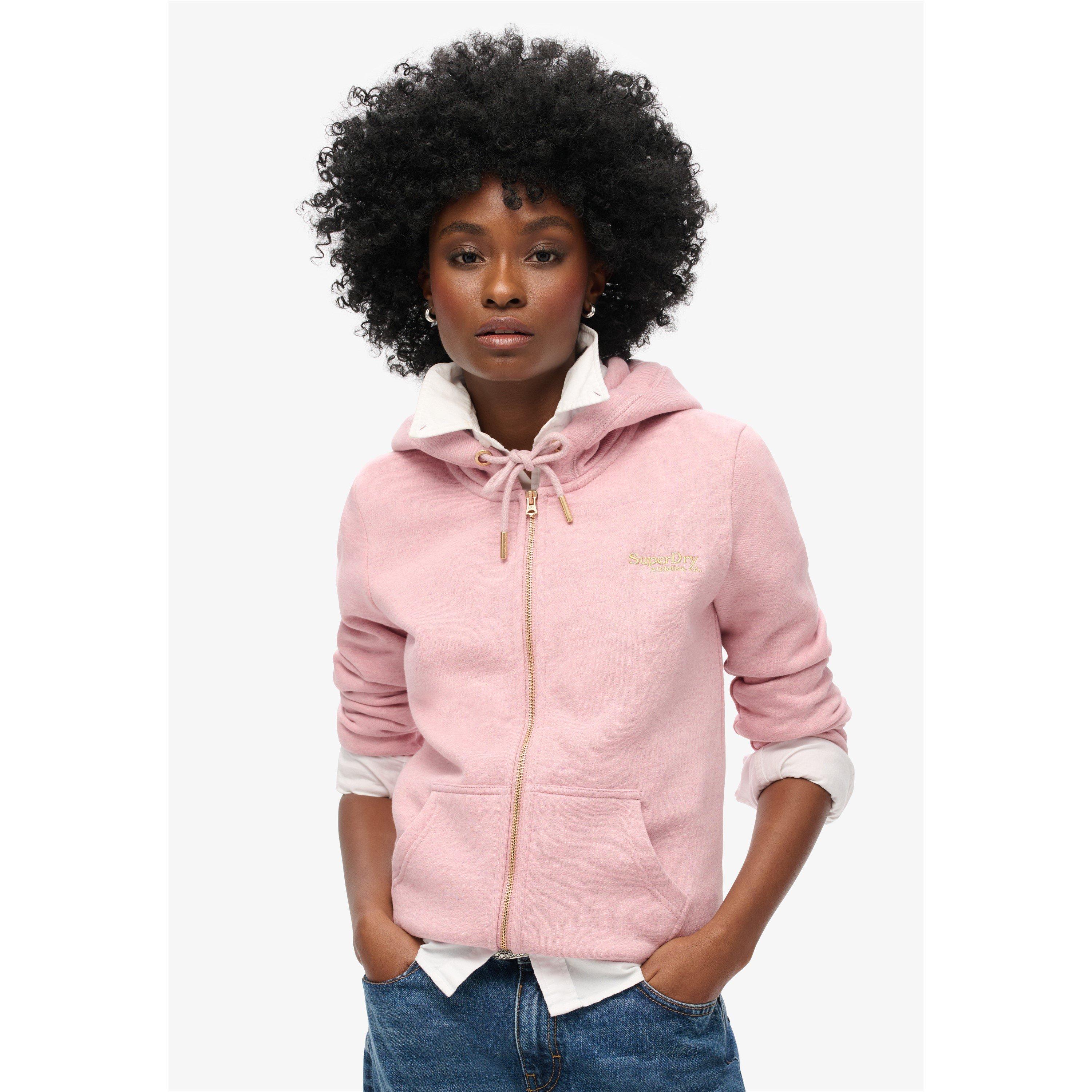 LA Weiches Rosa - Superdry - Women's Essential Zip Hoodie - 3