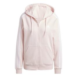 adidas 3 Stripe Zip Track Hoodie Ladies