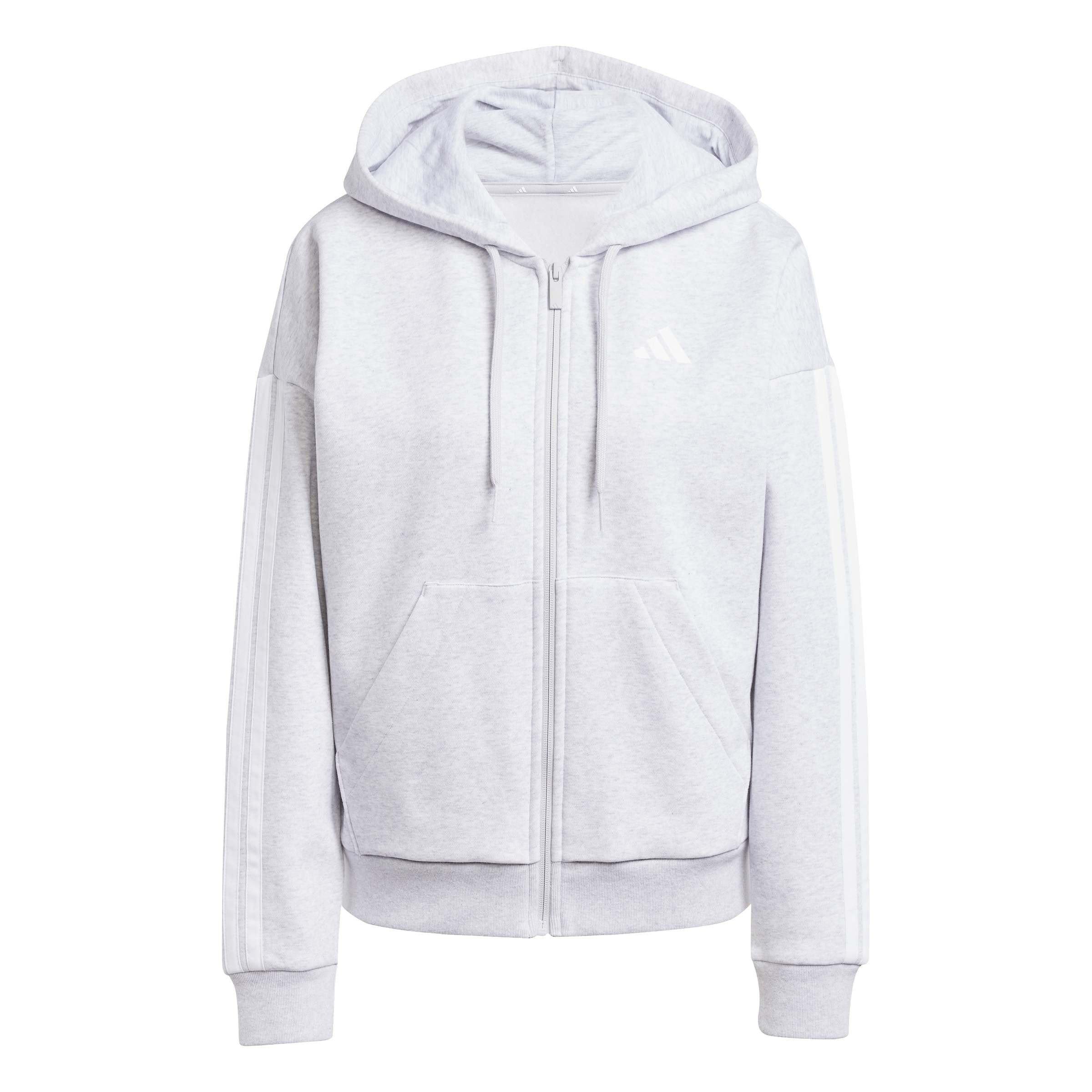 Essentials 3 Stripe Zip Track Hoodie Womens