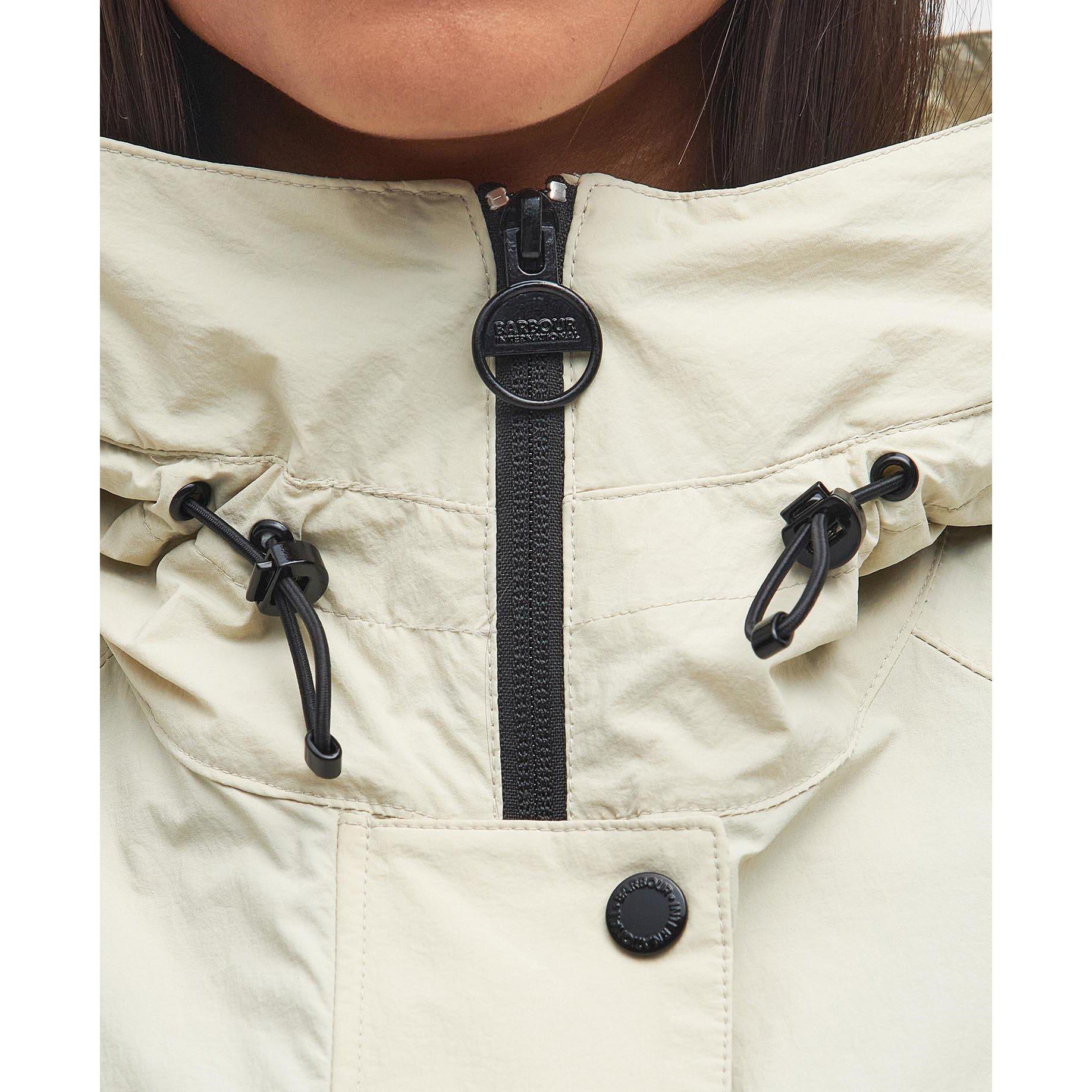 Stone - Barbour International - Women's Varona Showerproof Rain Anorak - 9
