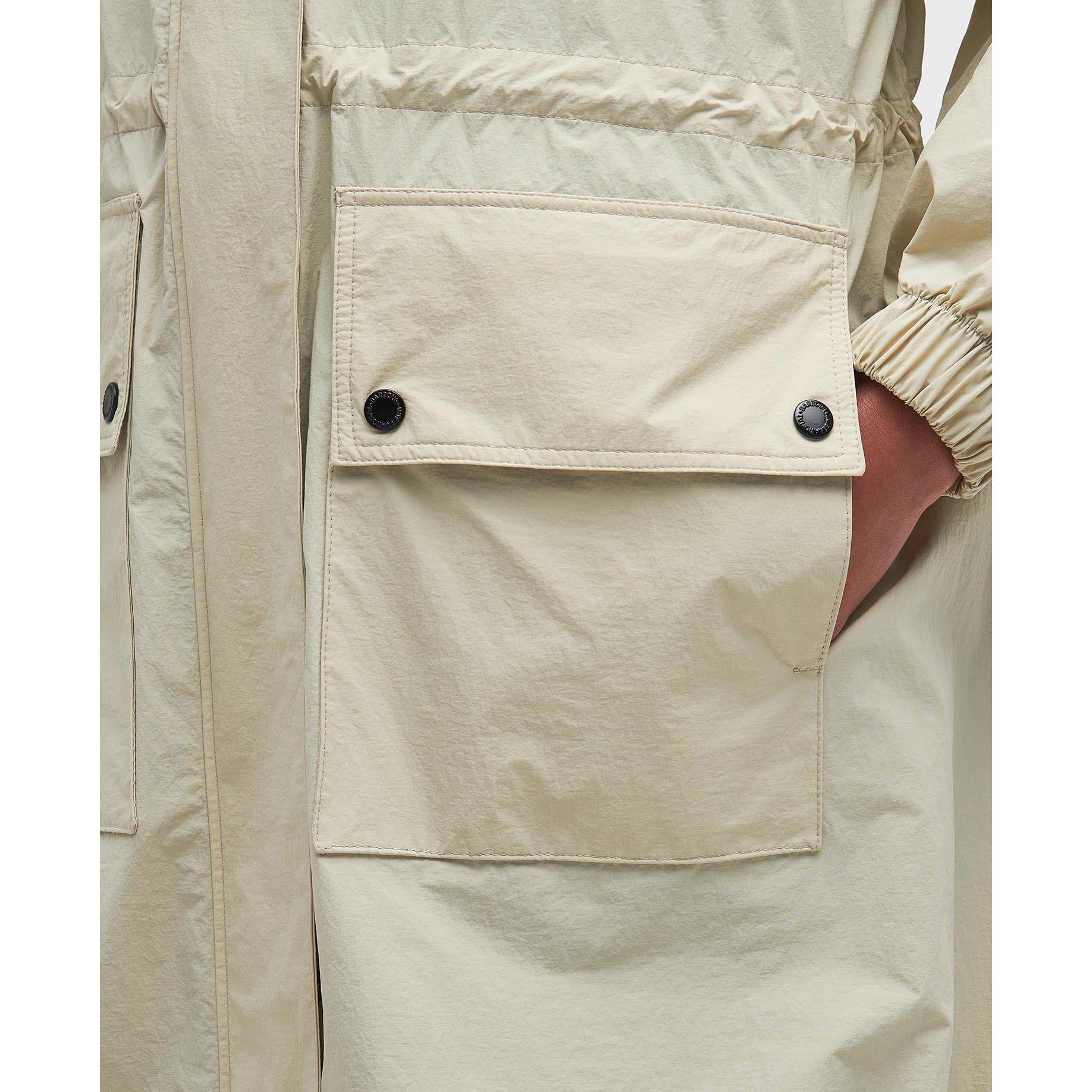 Stone - Barbour International - Women's Varona Showerproof Rain Anorak - 10