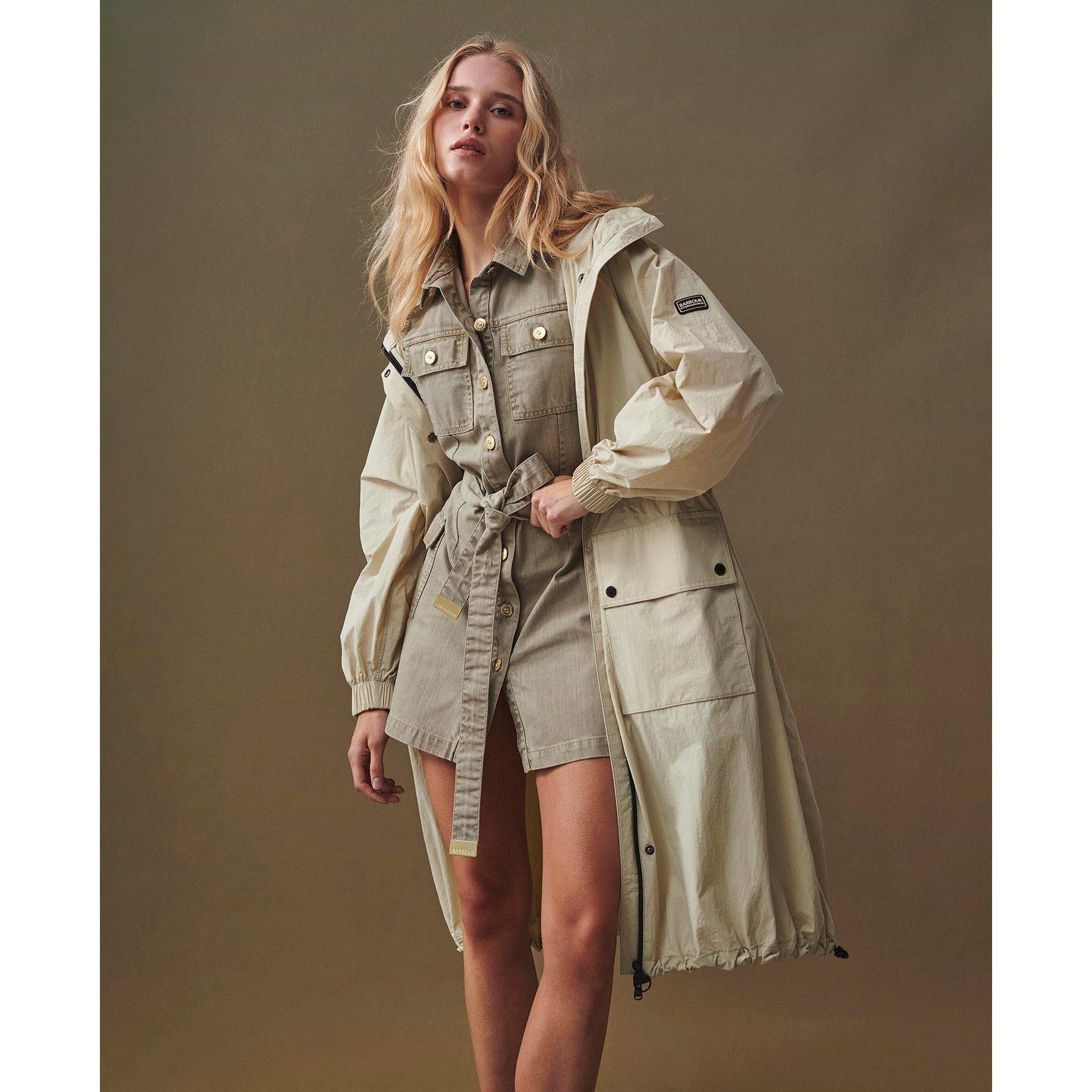 Stone - Barbour International - Women's Varona Showerproof Rain Anorak - 5