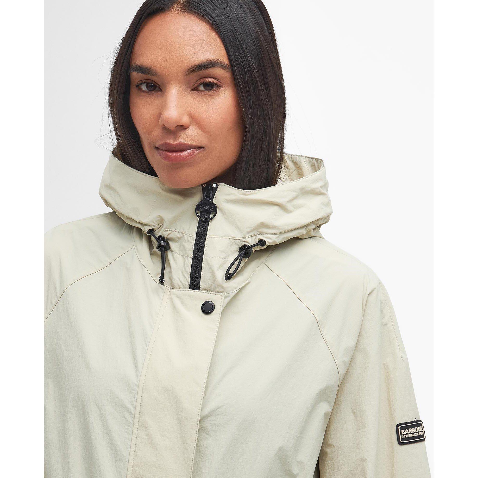 Stone - Barbour International - Women's Varona Showerproof Rain Anorak - 6