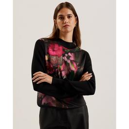 Ted Baker Tabihr Floral Print Knitted Top