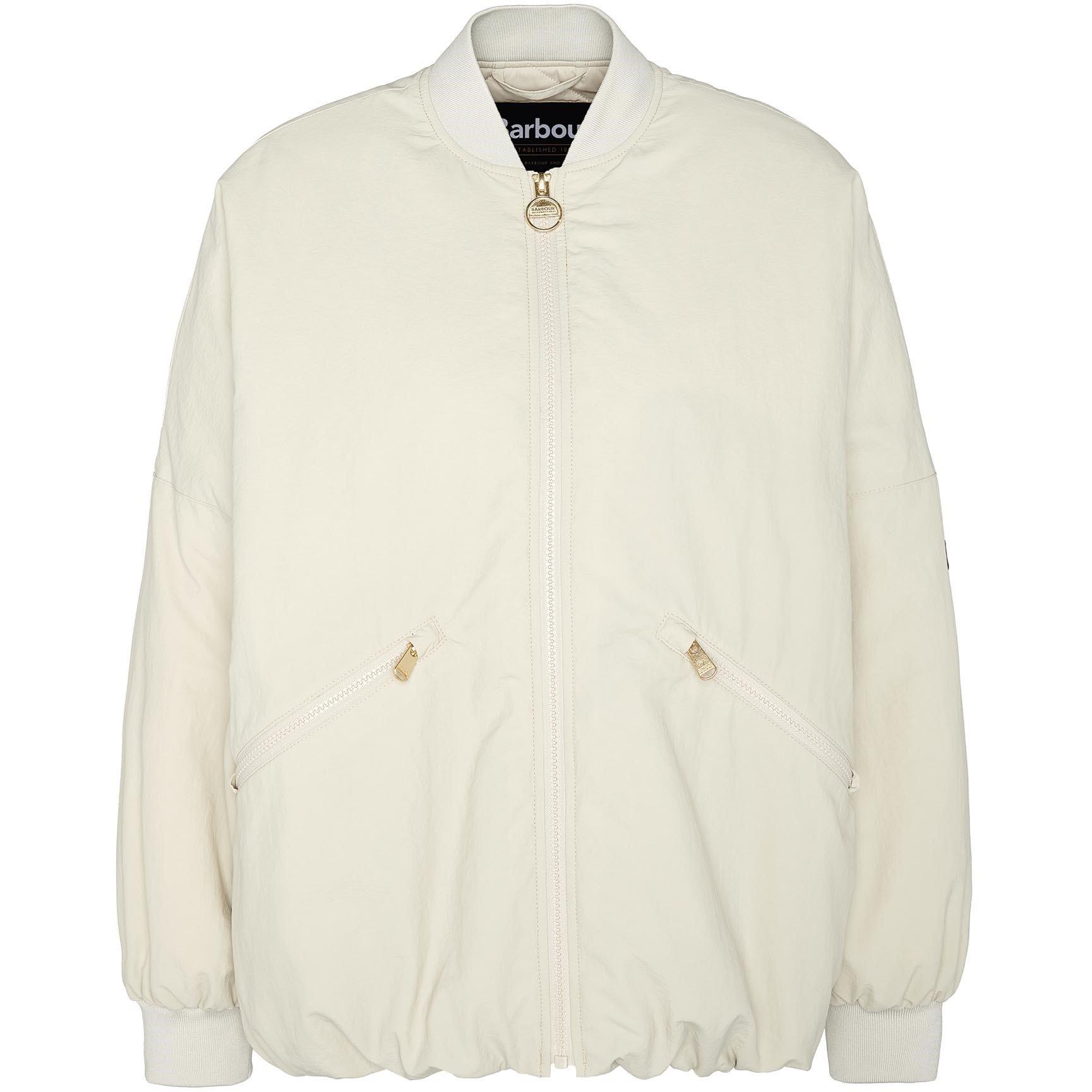 Stone - Barbour International - Women's Mansell Lightweight Bomber Jacket - 8