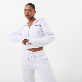 Jack Wills Cropped Zip Through Hoodie