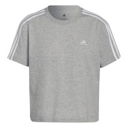 adidas 3S Crop T Shirt Womens