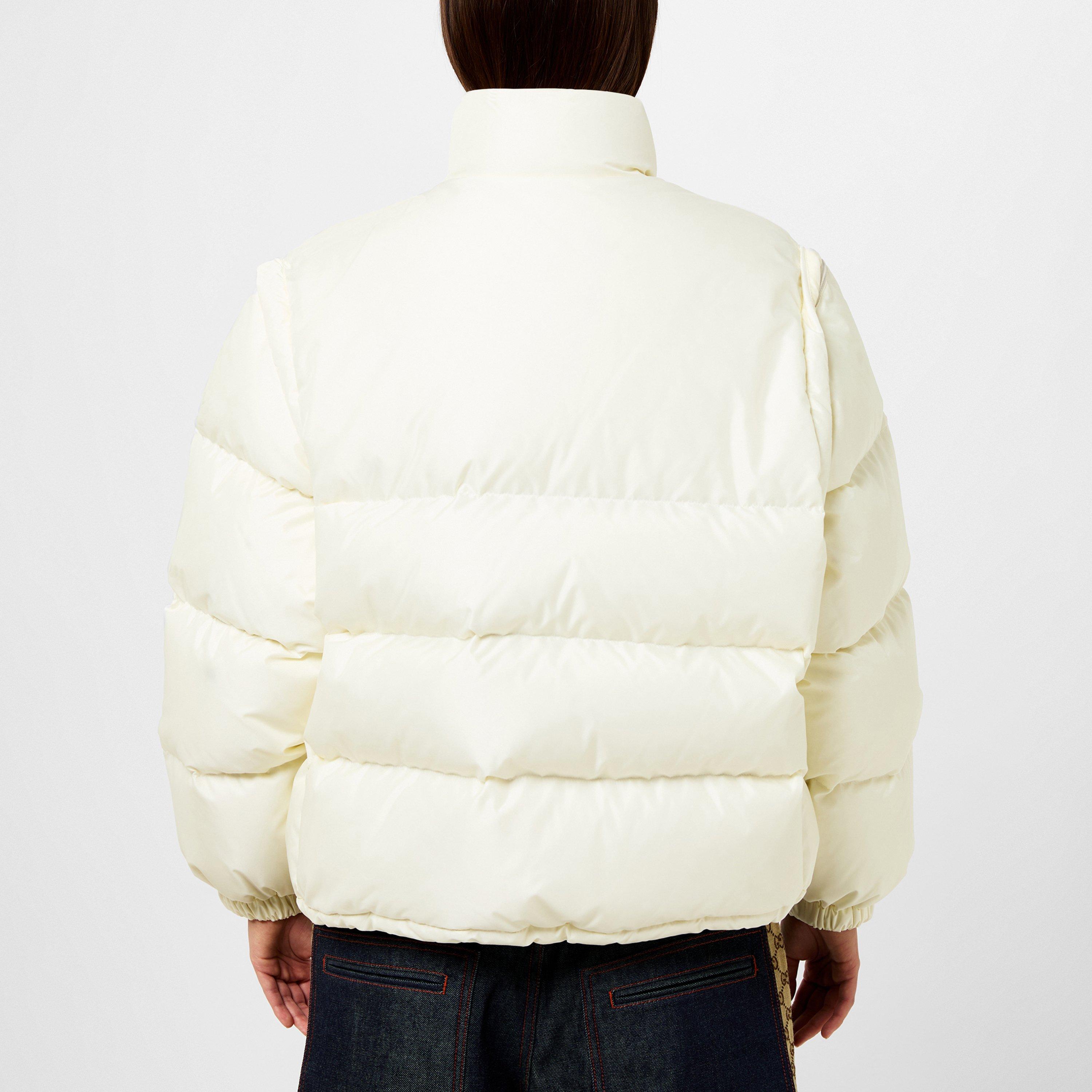 Gucci | 1921 Padded Nylon Web Bomber Jacket | Short Puffer Jackets