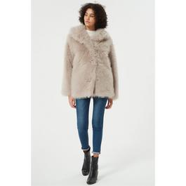 Be You B Faux Fur Fluffy Coat