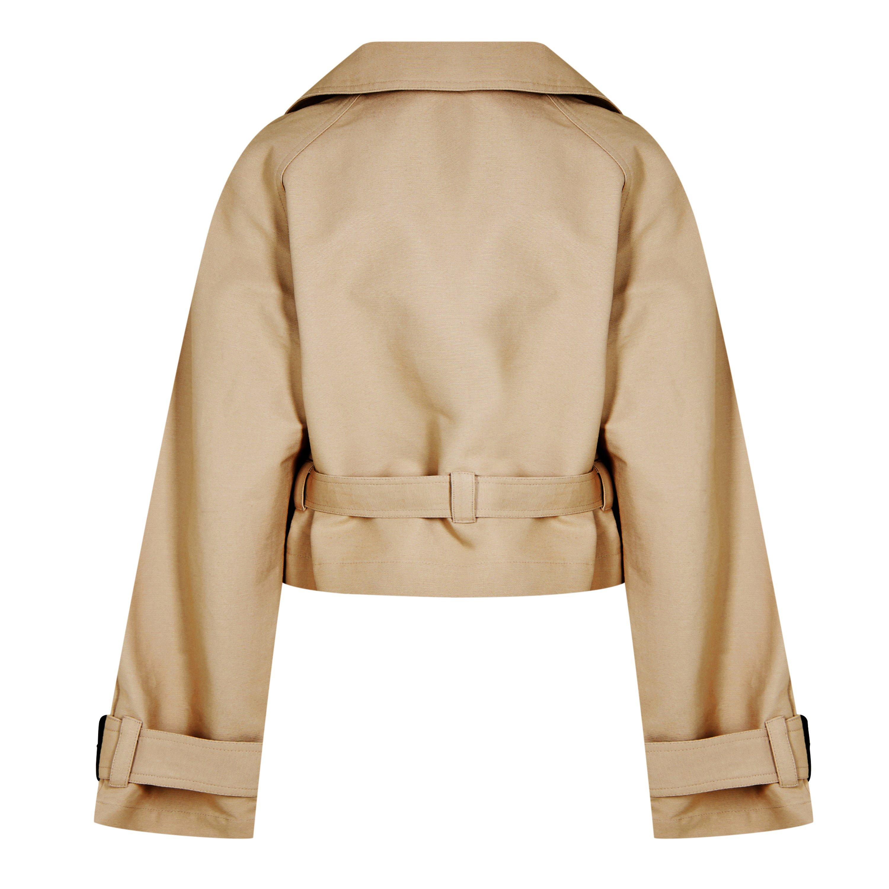 Stone - Jack Wills - Cropped Long Sleeve Trench Coat - 6