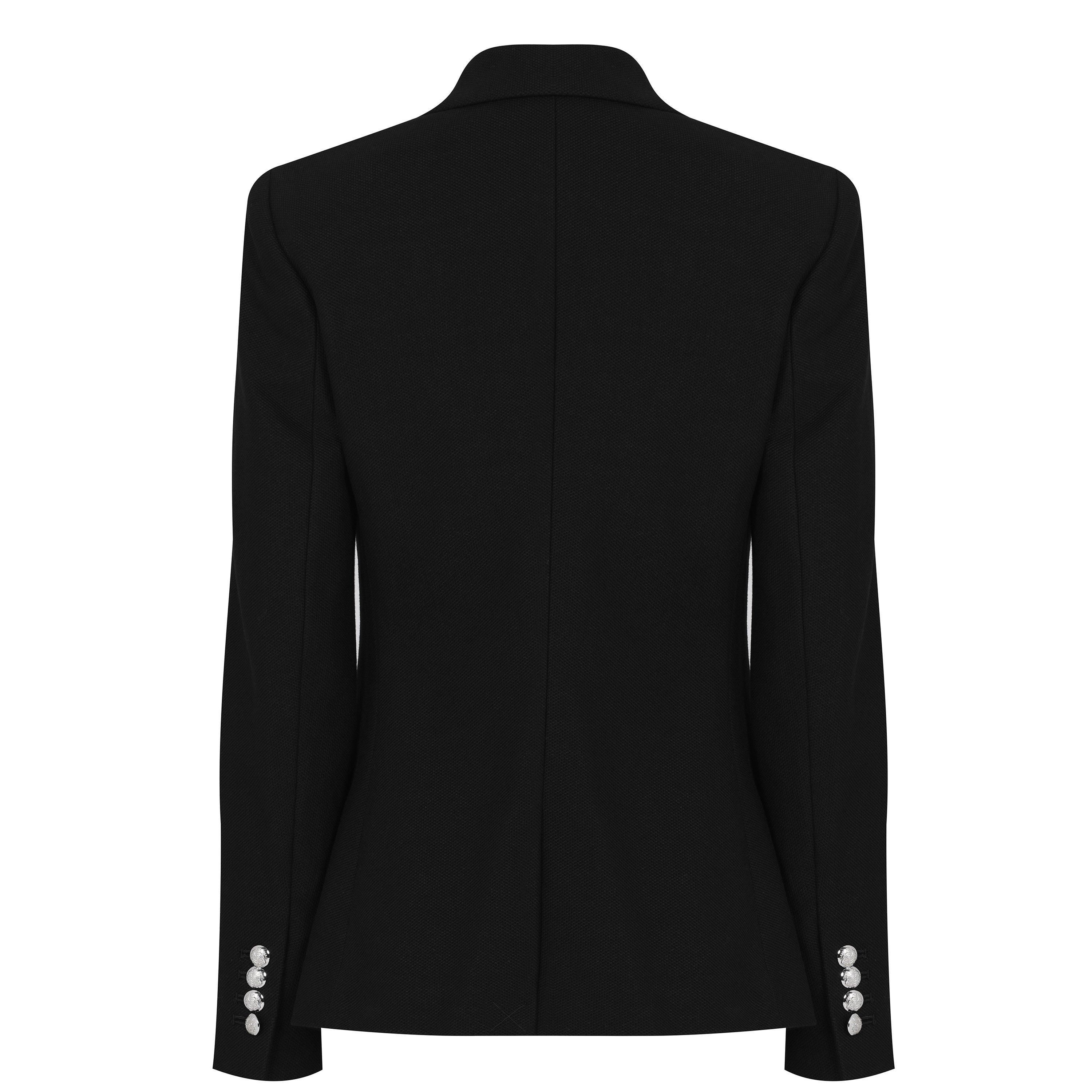 Polo Black - Lauren by Ralph Lauren - Women's Anfisa Cotton Long Sleeve Monogram Blazer - 8