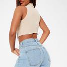 PIERRE - ISAWITFIRST High Neck Contrast Rib Knit Crop Top - Guide des tailles - 4