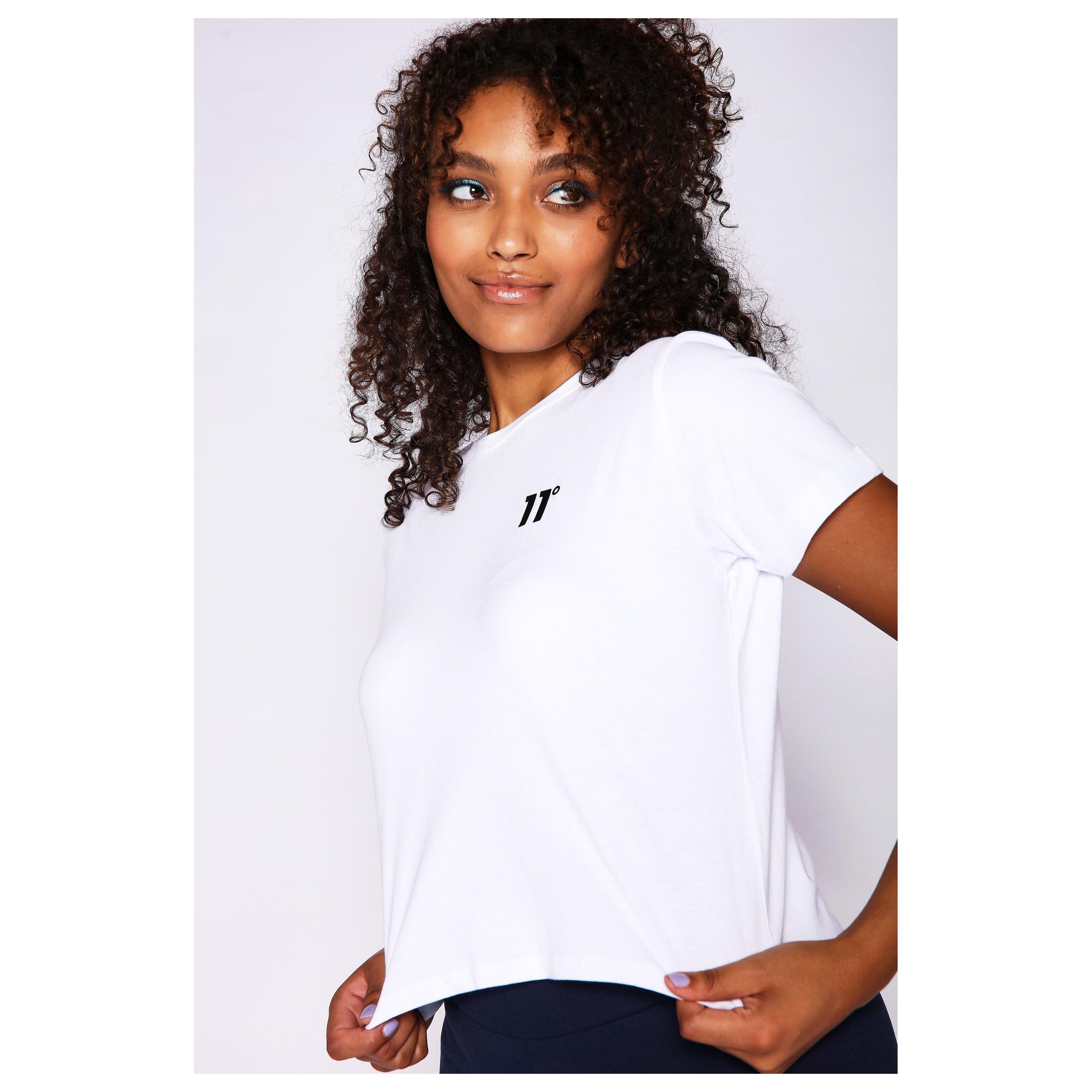 Bianco - 11 Degrees - Core Cropped T Shirt - 2