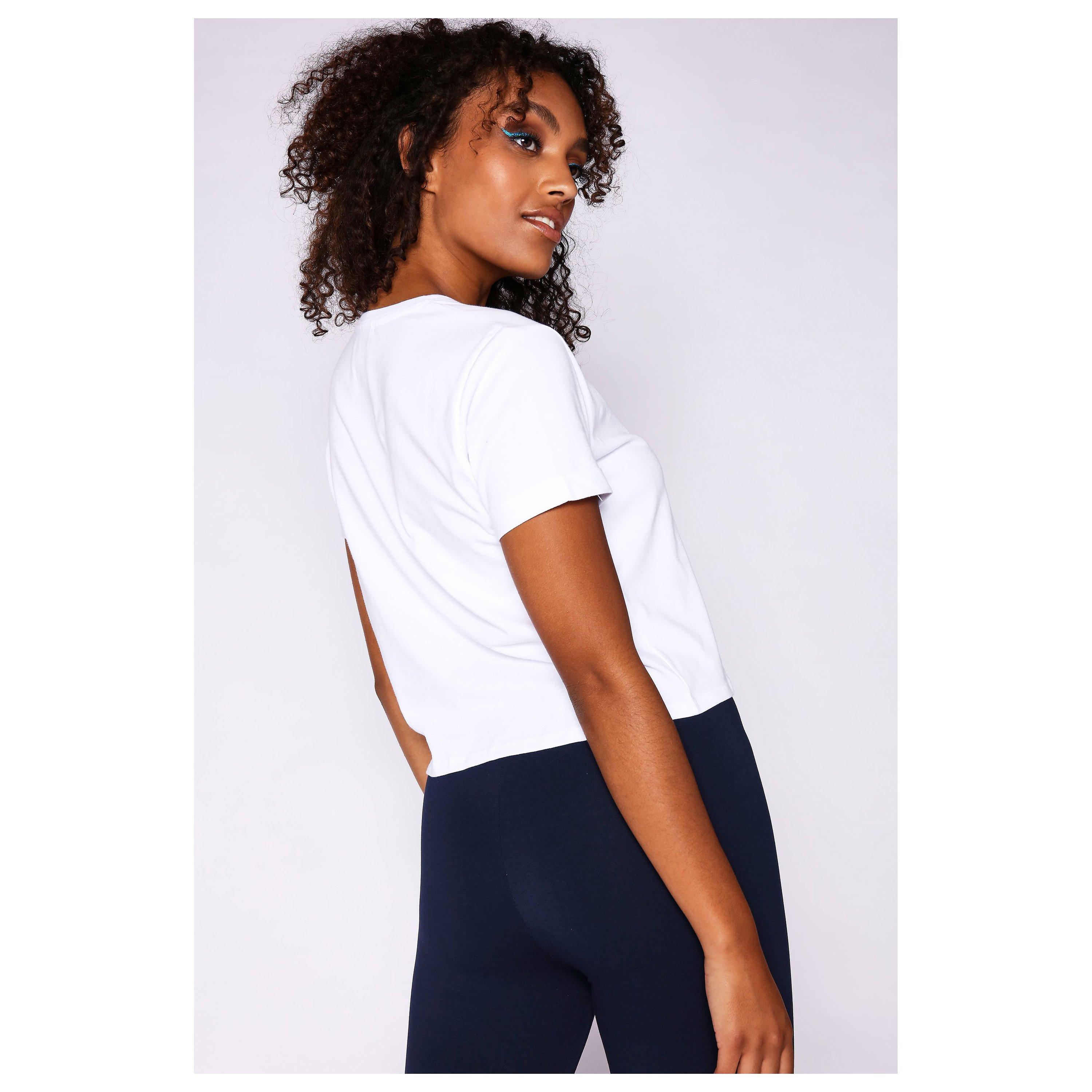 Bianco - 11 Degrees - Core Cropped T Shirt - 3