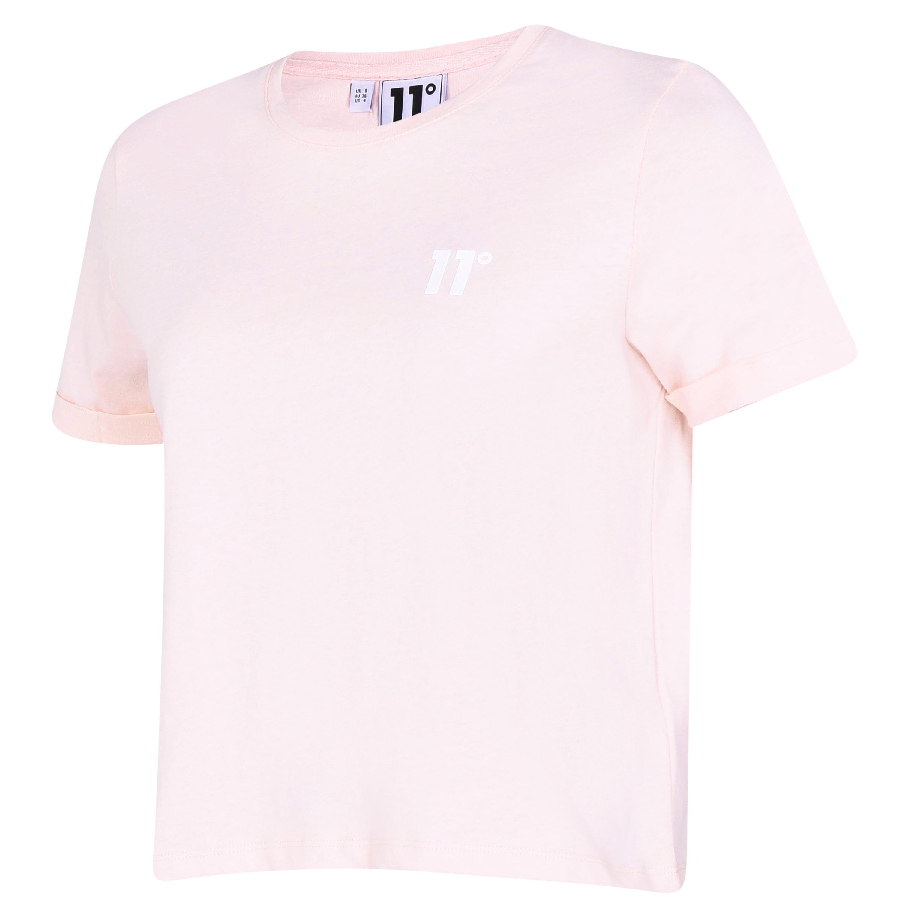 Kredasto roza - 11 Degrees - Core Cropped T Shirt - 6