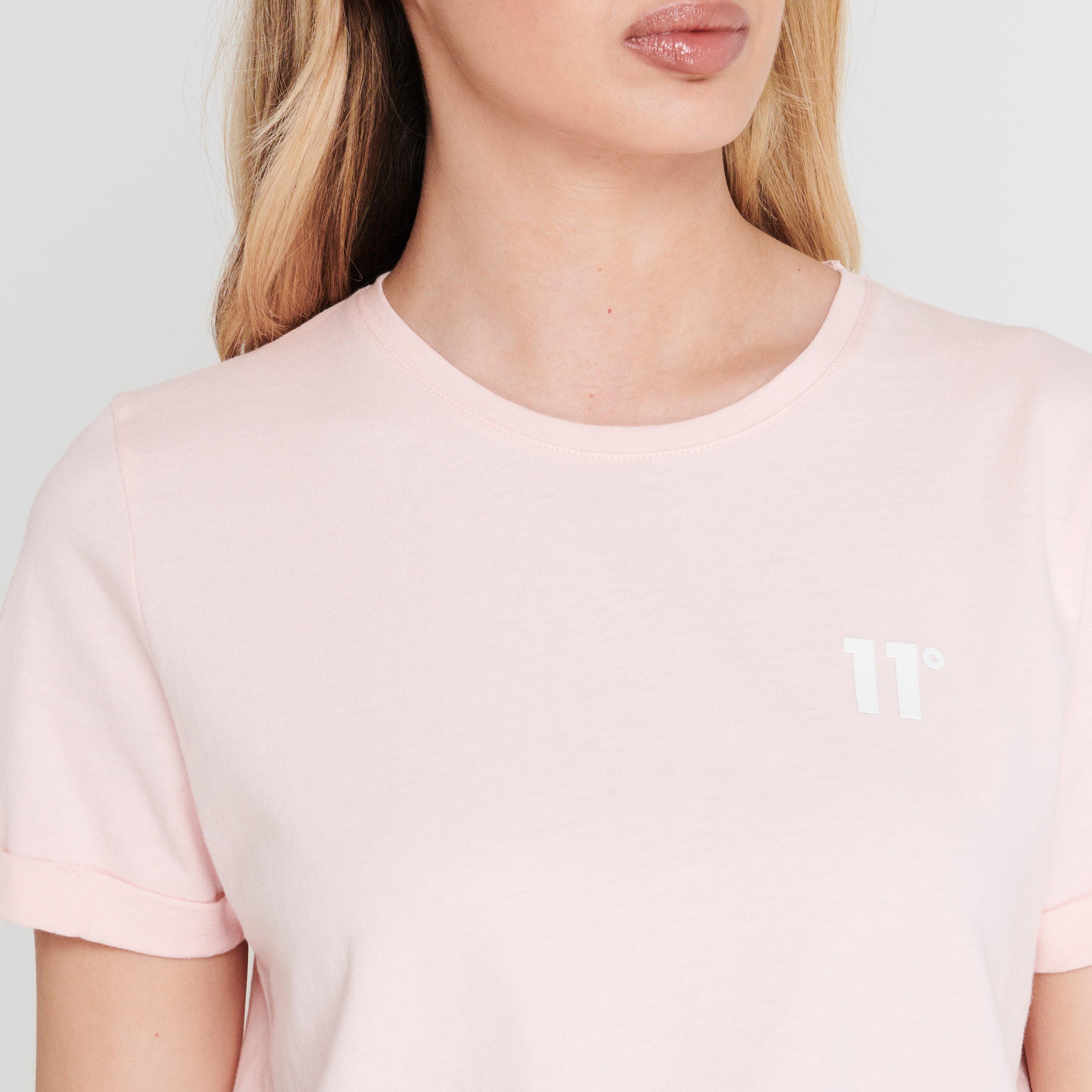 Kredasto roza - 11 Degrees - Core Cropped T Shirt - 4