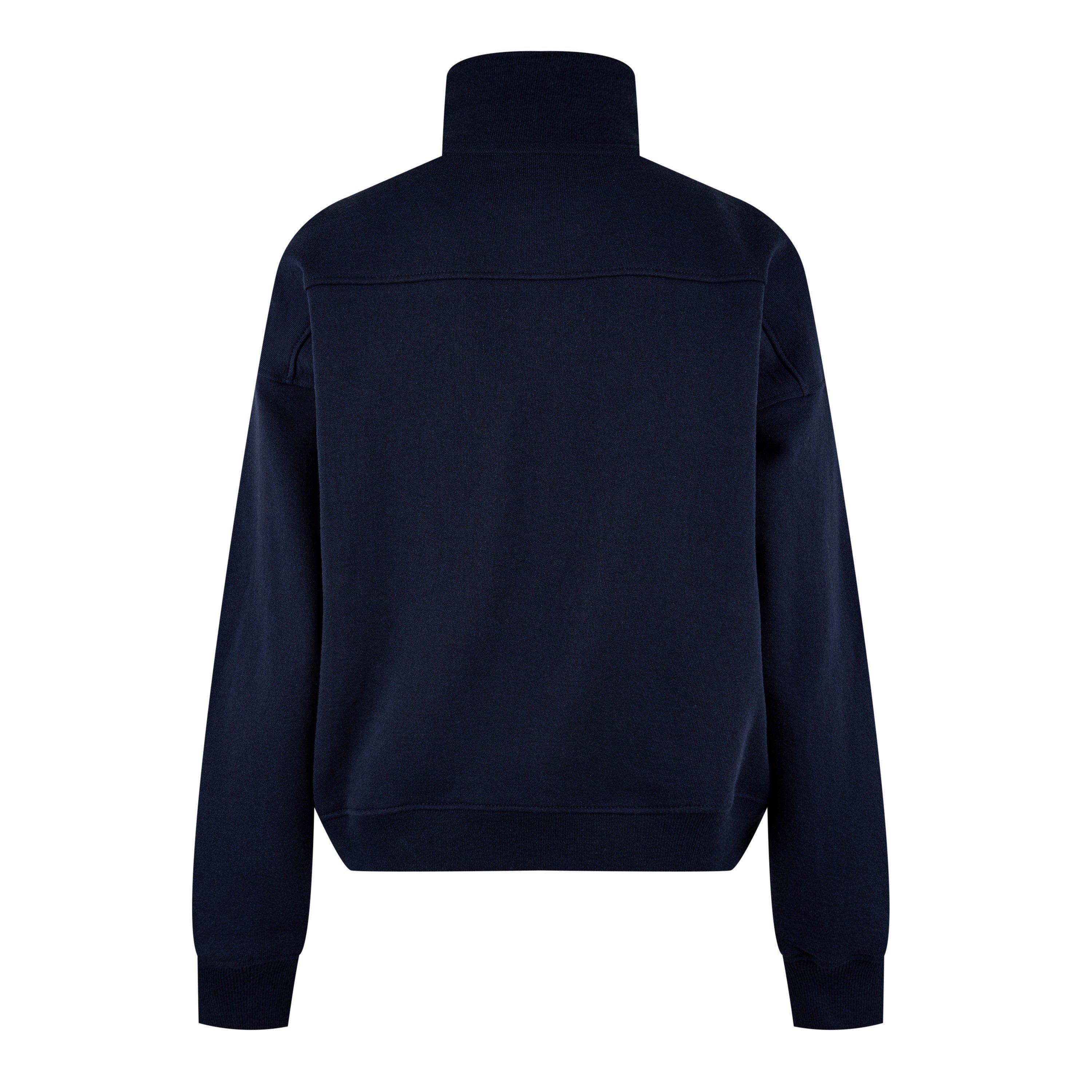 Navy - Sporty and Rich - Women's Quarter-Zip Fleece - 6