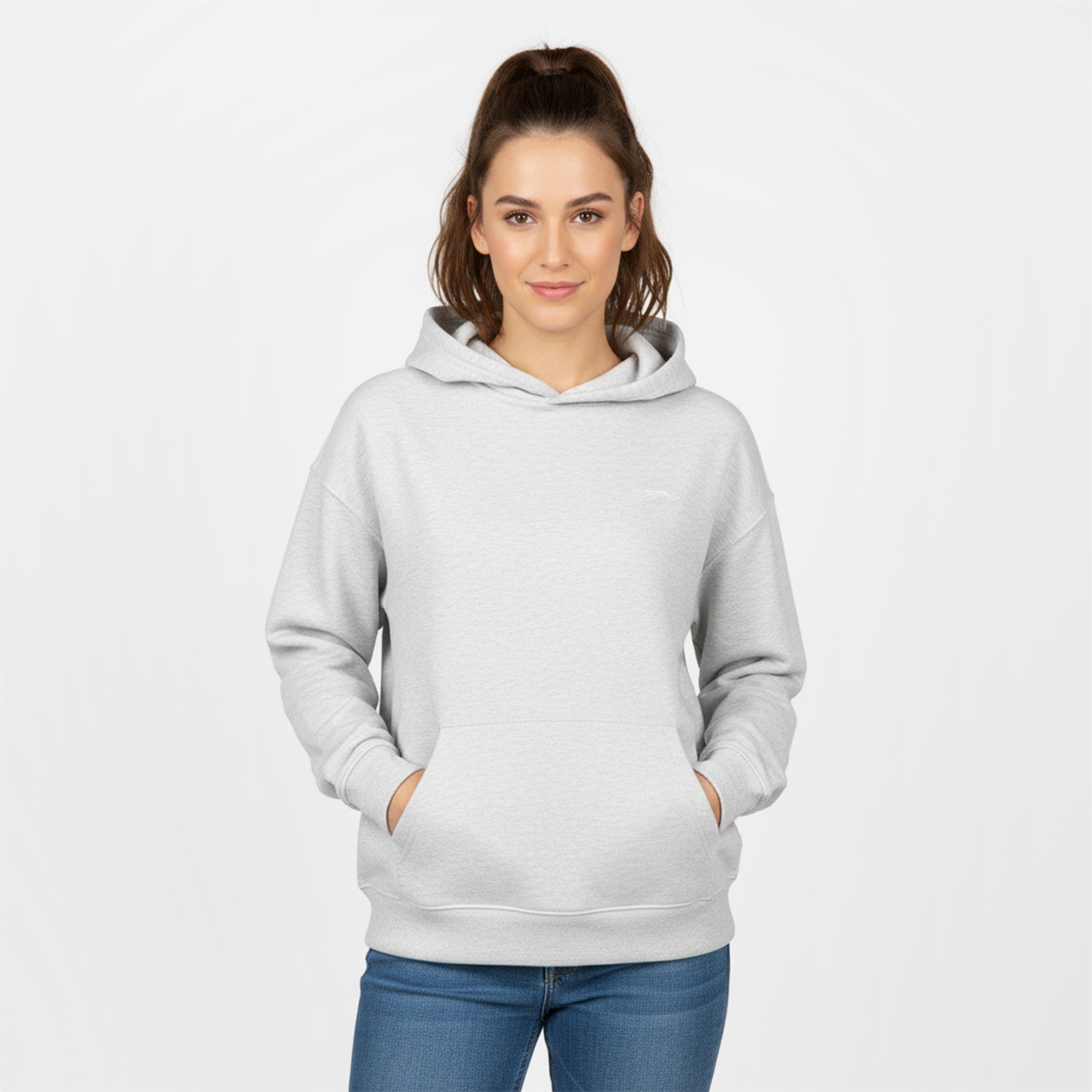 IJs Grijs Marl - Slazenger - Fleece Hoodie Womens - 3