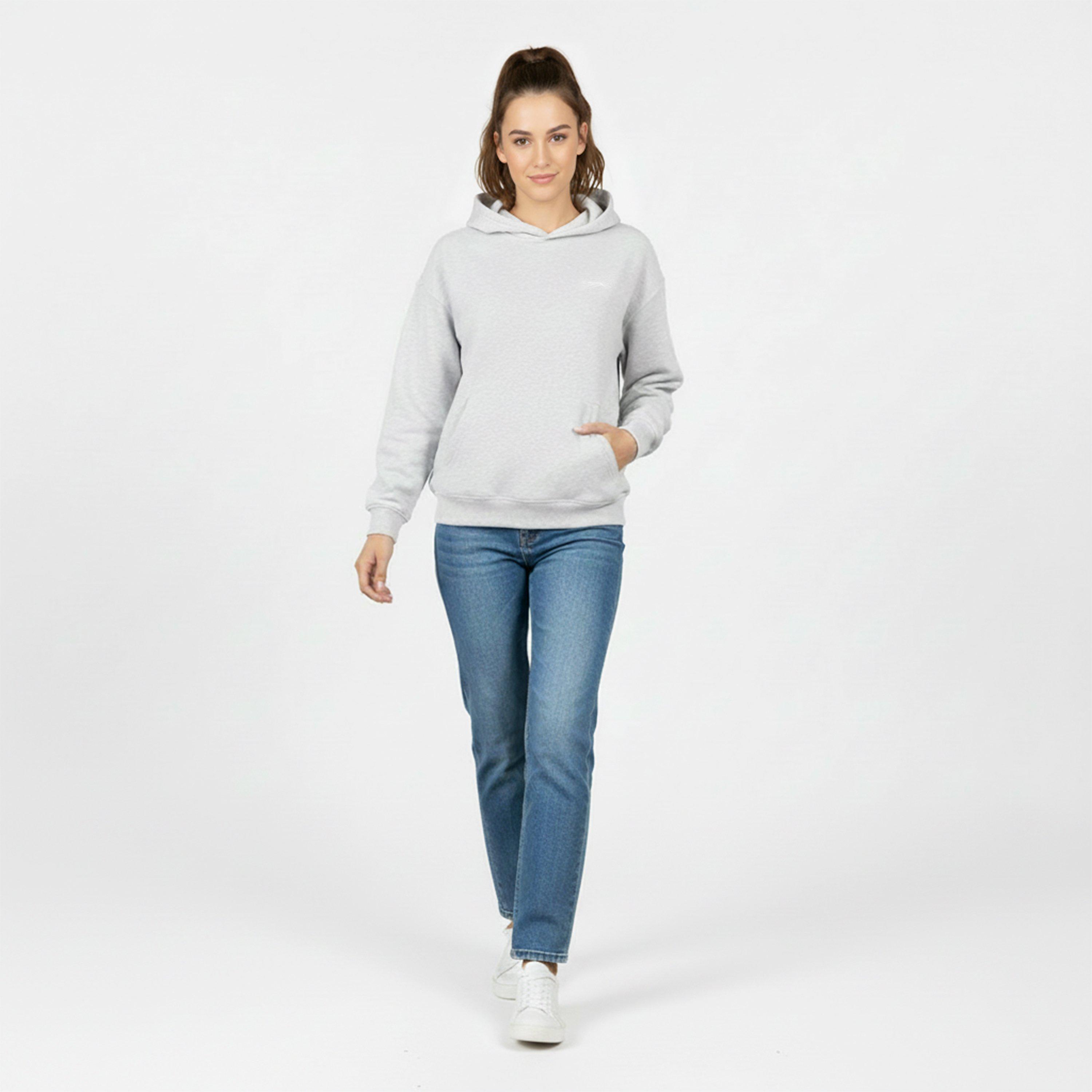IJs Grijs Marl - Slazenger - Fleece Hoodie Womens - 5