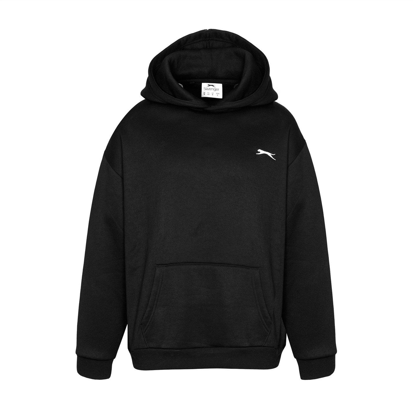 Black - Slazenger - Fleece Hoodie Womens - 1