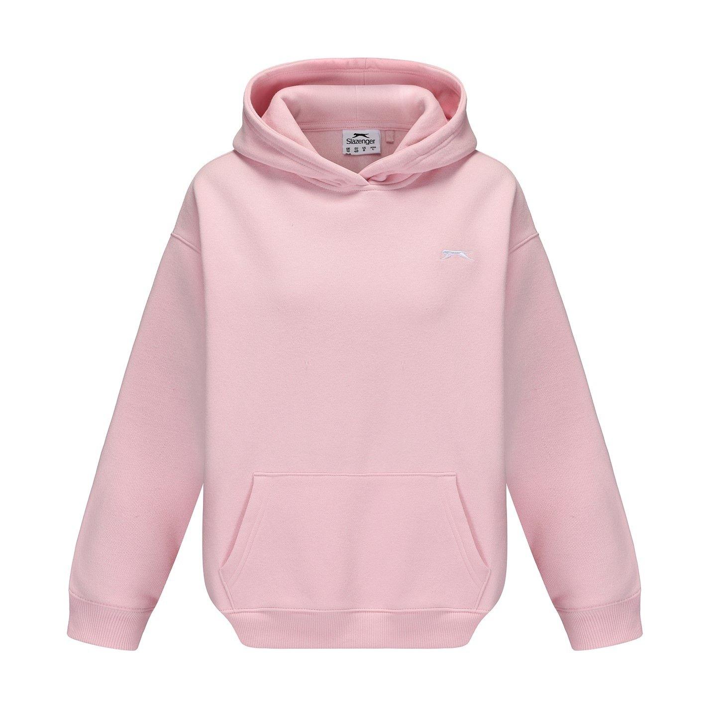 Slazenger Women's Fleece Hoodie - Baby Pink - 16 (XL)