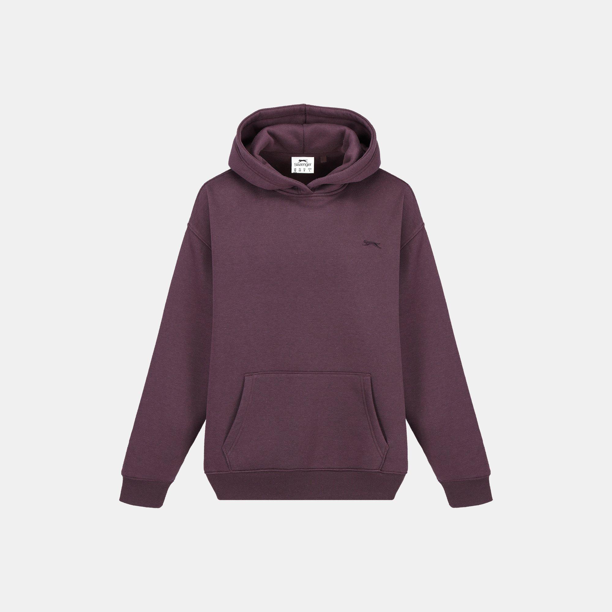 Slazenger Women's Fleece Hoodie - Plum - 8 (XS)