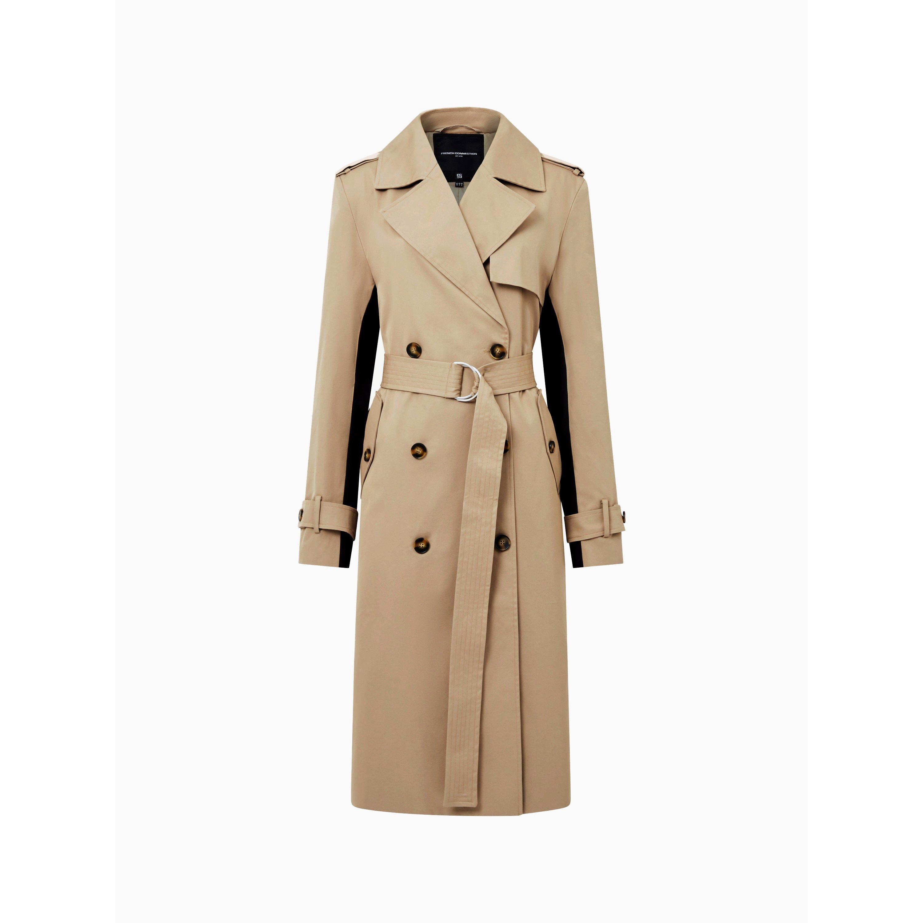 Autumn Camel - French Connection - Women's Coco Twill Trench Coat - 5
