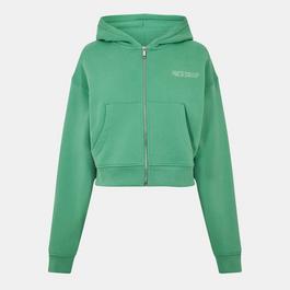 Jack Wills Crop Zip-Through Hoodie