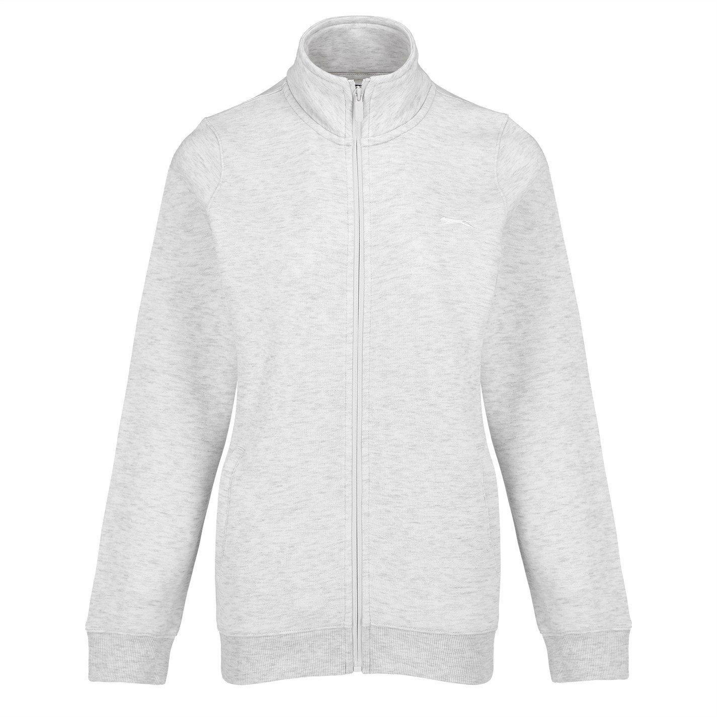 Slazenger Women's Fitted Zip Through Jacket - Ice Grey Marl - 16 (XL)