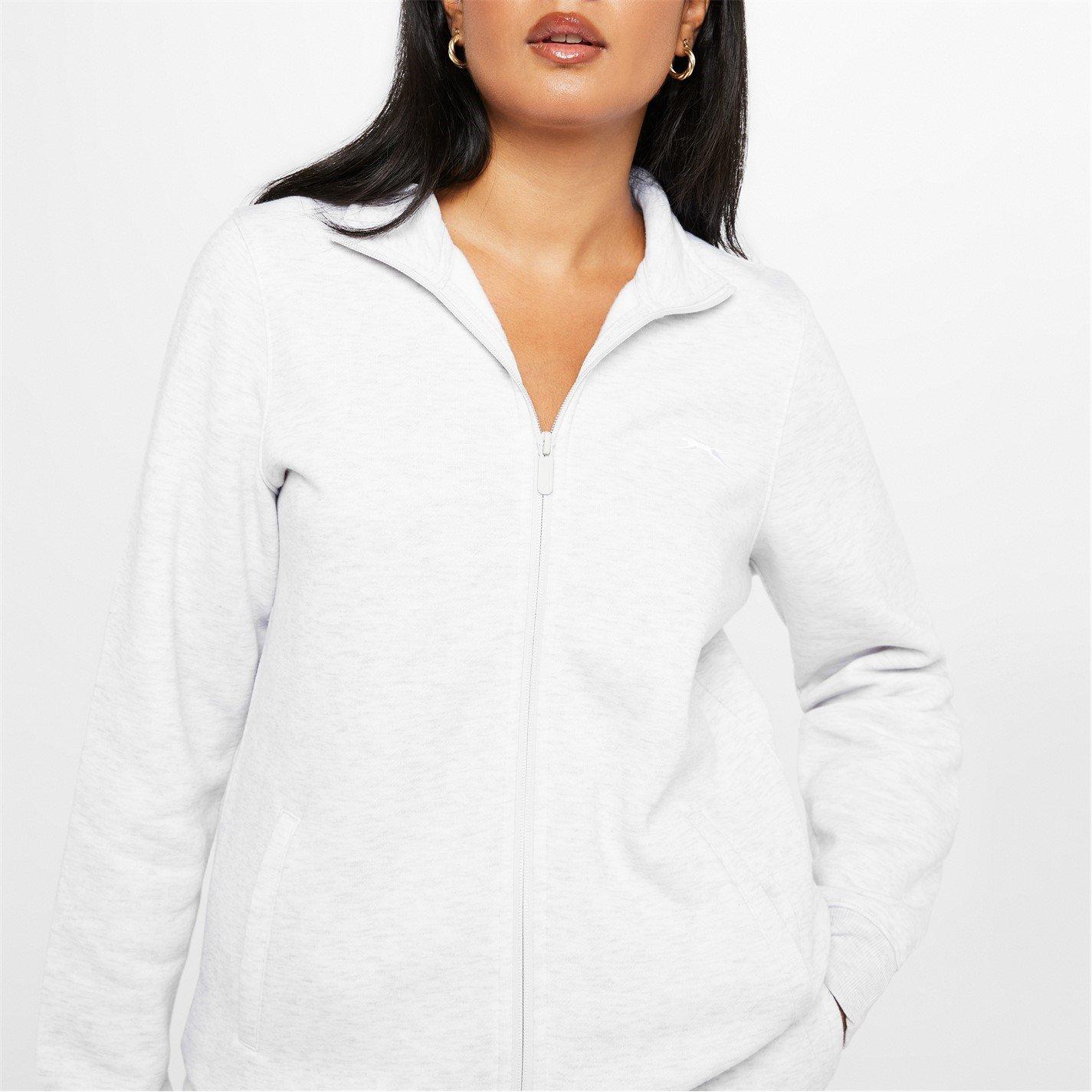Ice Grey Marl - Slazenger - Fitted Zip Through Jacket Womens - 6