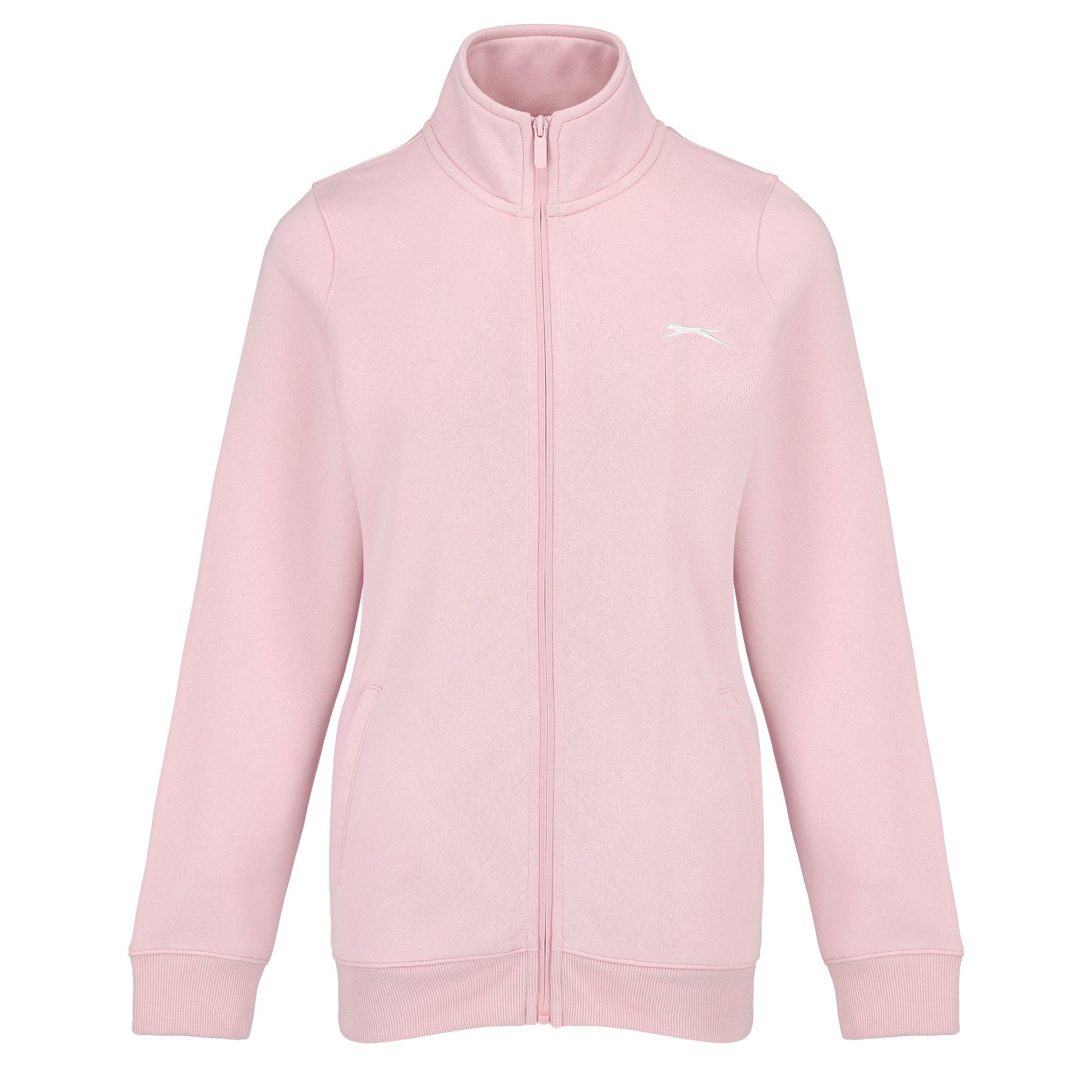 Slazenger Women's Fitted Zip Through Jacket - Baby Pink - 14 (L)