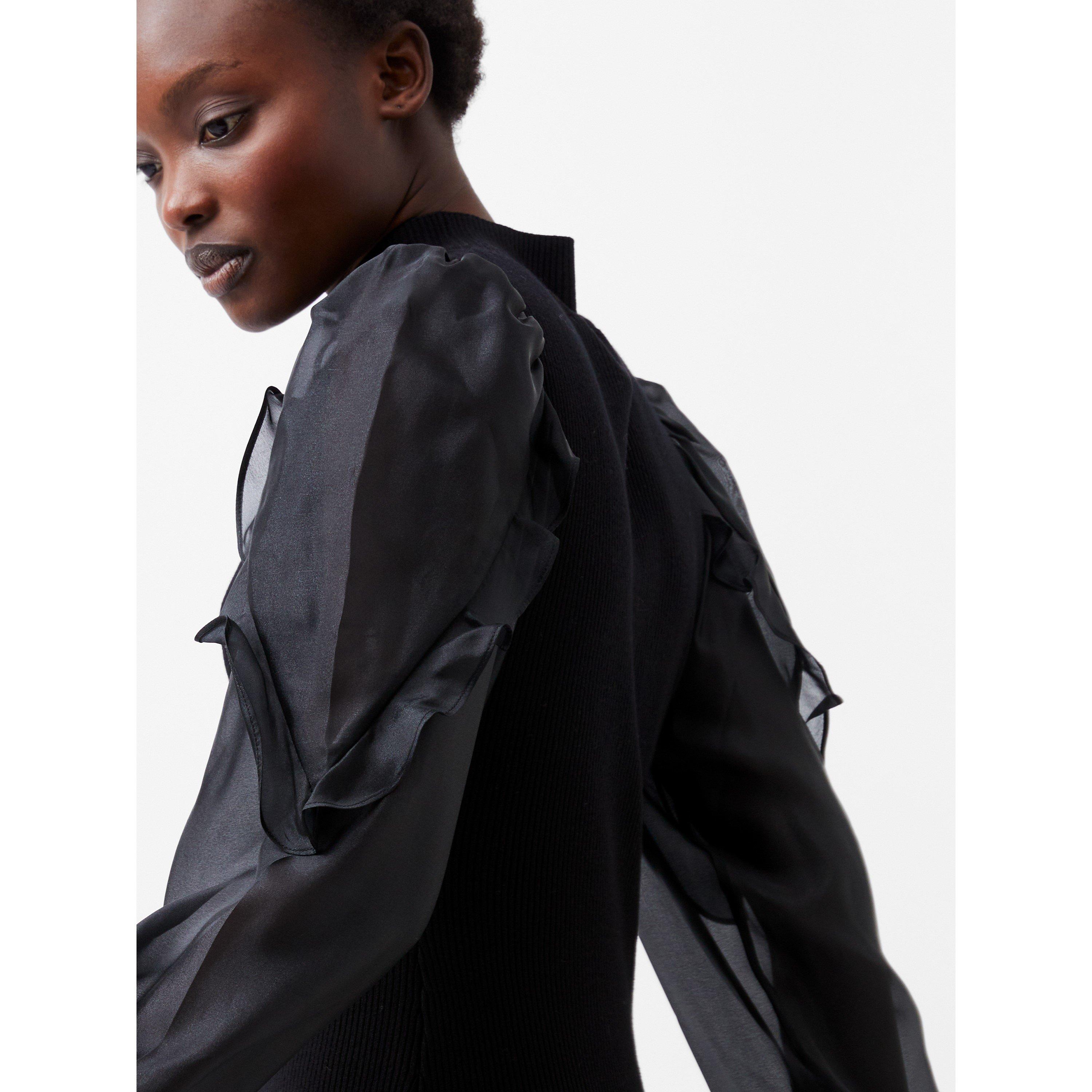 Blackout - French Connection - Women's Krista Knitted Jumper Dress - 3