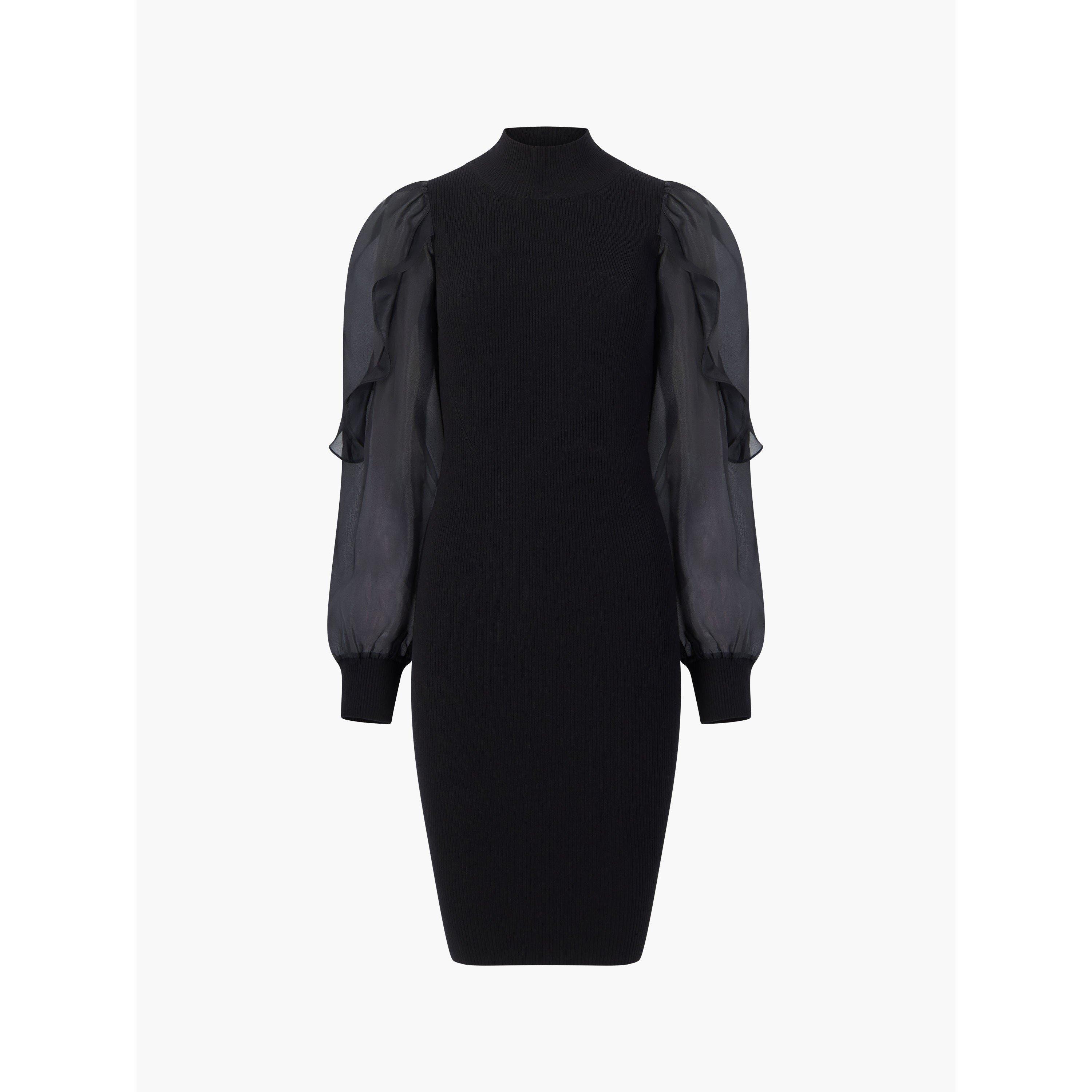 Blackout - French Connection - Women's Krista Knitted Jumper Dress - 5